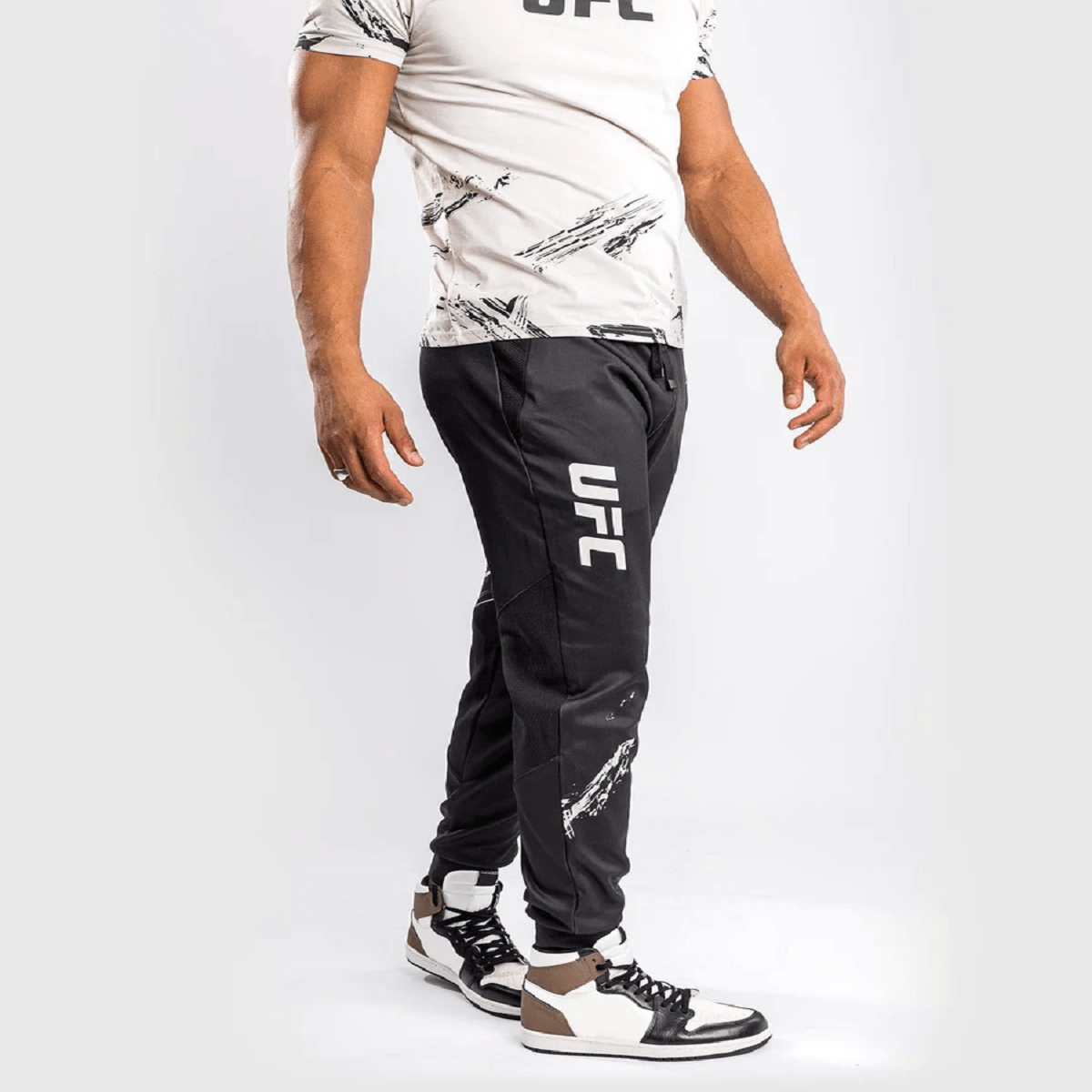Venum UFC Authentic Fight Week 2.0 Jogger Pants - Black/Sand - Forza Sports