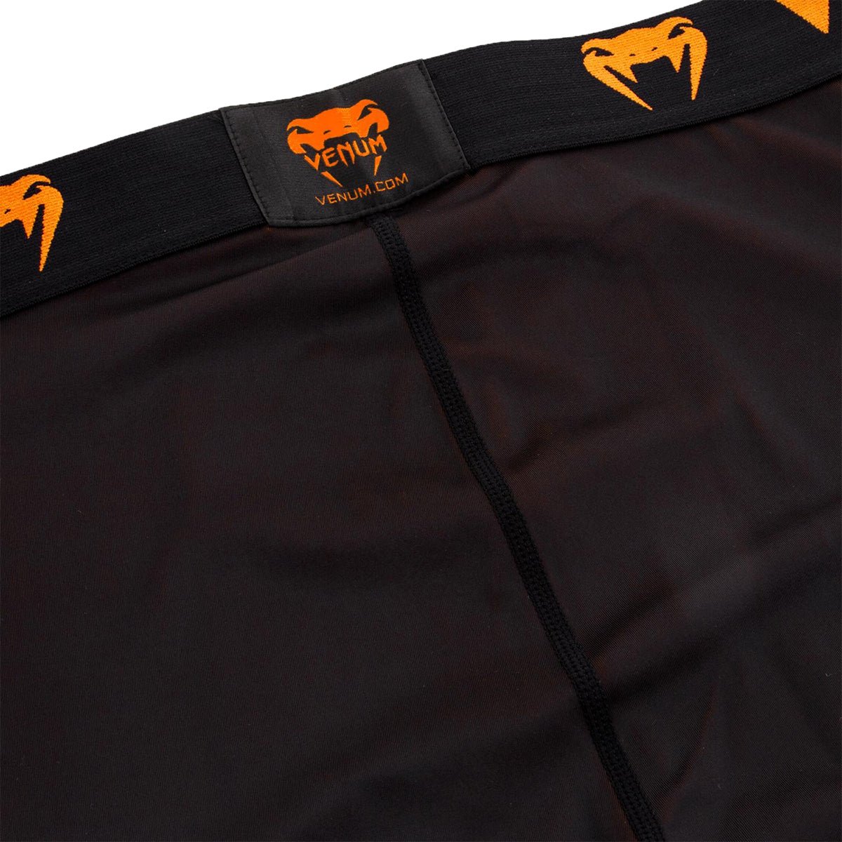 Venum Giant Dry Tech Fit Cut Compression Spats - Black/Neo Orange - Forza Sports