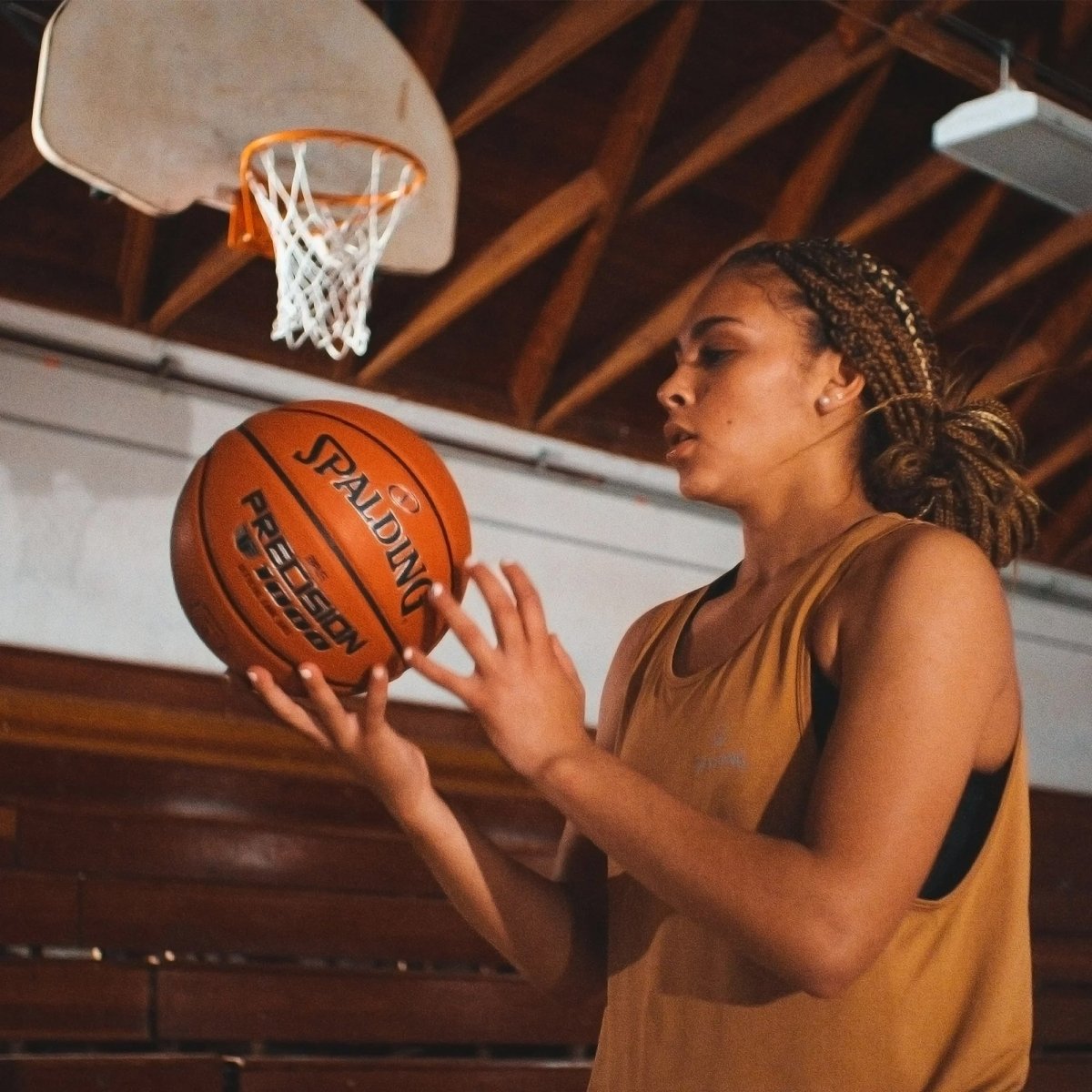 Spalding Precision TF - 1000 Indoor Game Basketball - Orange - Forza Sports