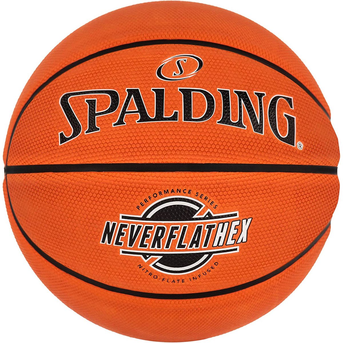 Spalding SGT NeverFlat Hexagrip Indoor/Outdoor Basketball - Forza Sports