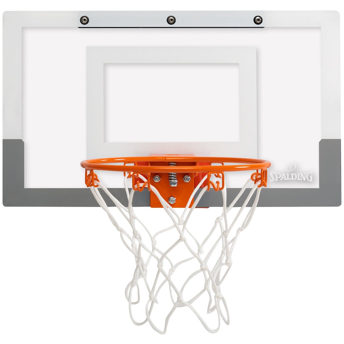 Spalding Slam Jam Over - The - Door Mini Basketball Hoop - Clear - Forza Sports