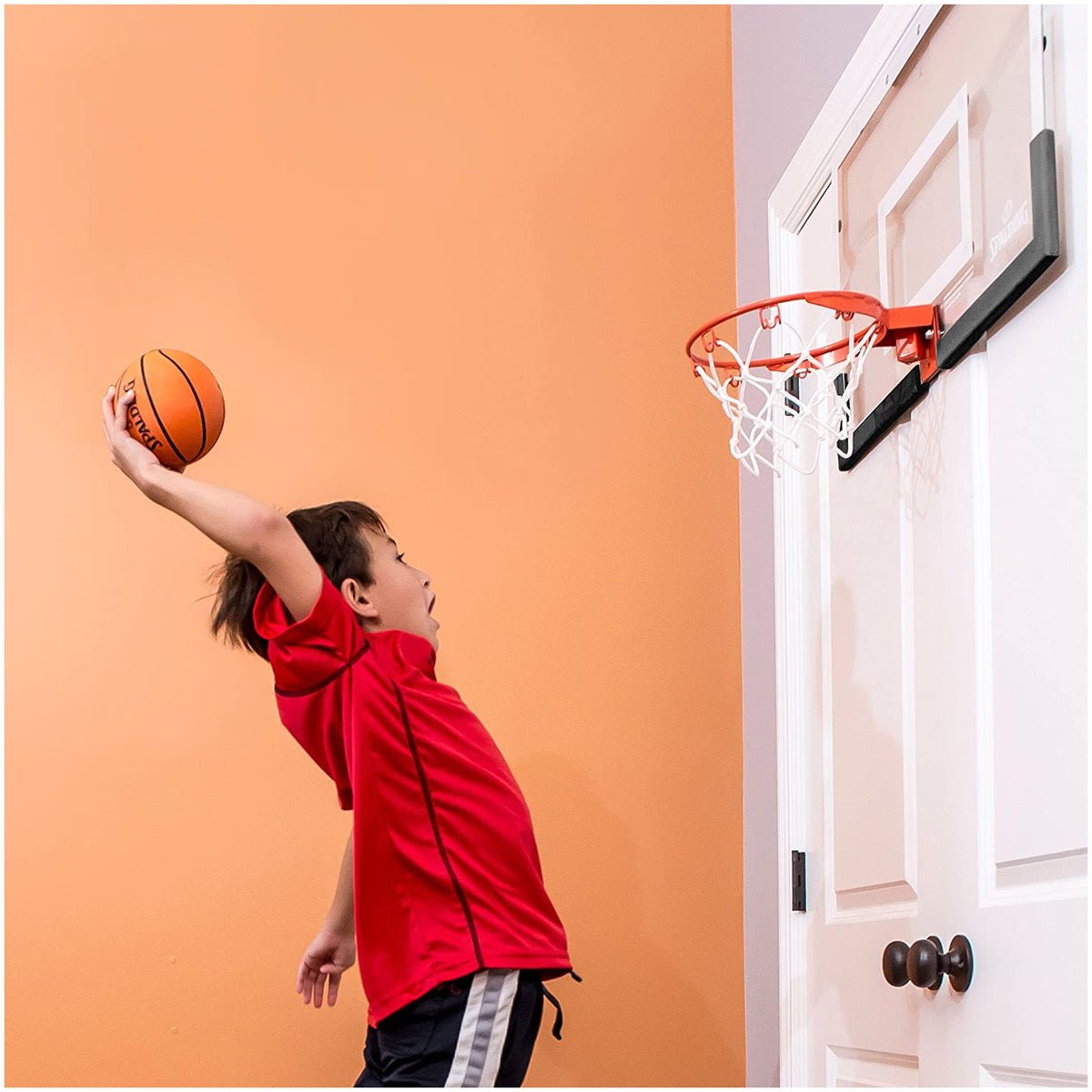 Spalding 180 Breakaway Over - The - Door Mini Basketball Hoop - Forza Sports