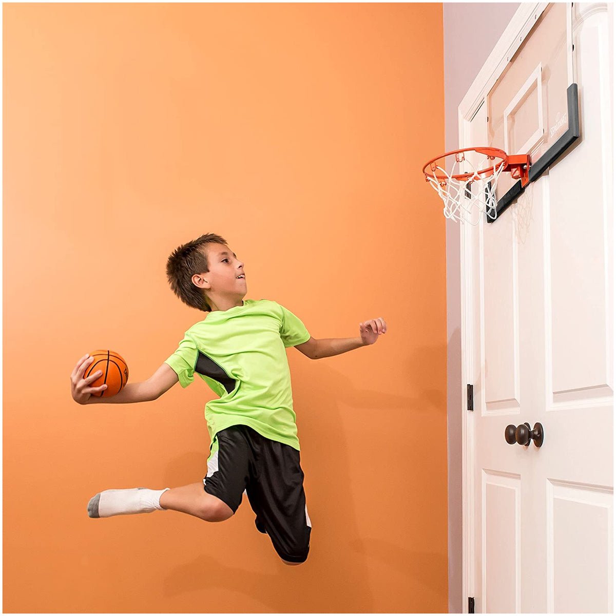 Spalding 180 Breakaway Over - The - Door Mini Basketball Hoop - Forza Sports