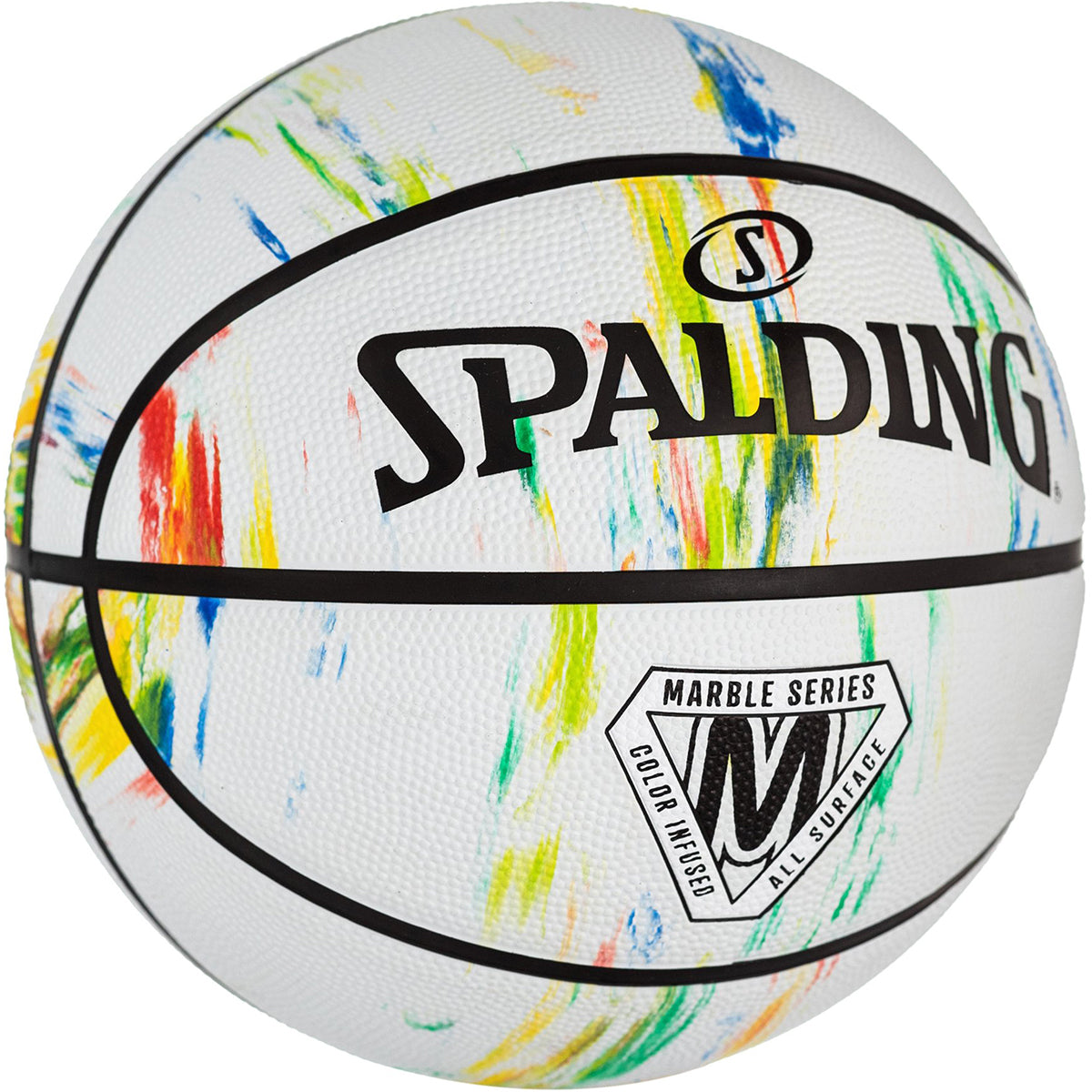 Spalding Marble Series Multicolor Outdoor Basketball - colorful - Forza Sports