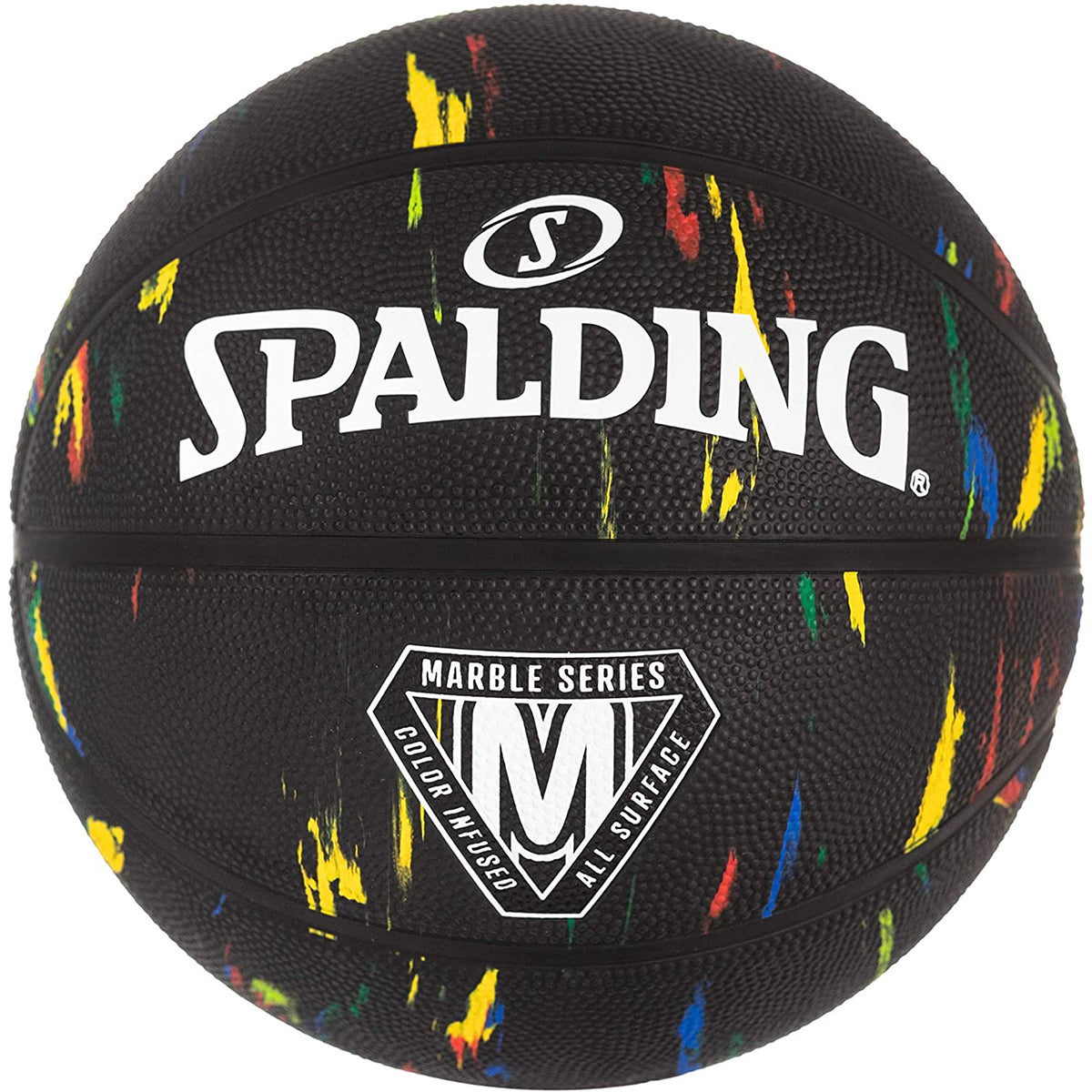 Spalding Marble Series Multicolor Outdoor Basketball - Multicolor/black - Forza Sports