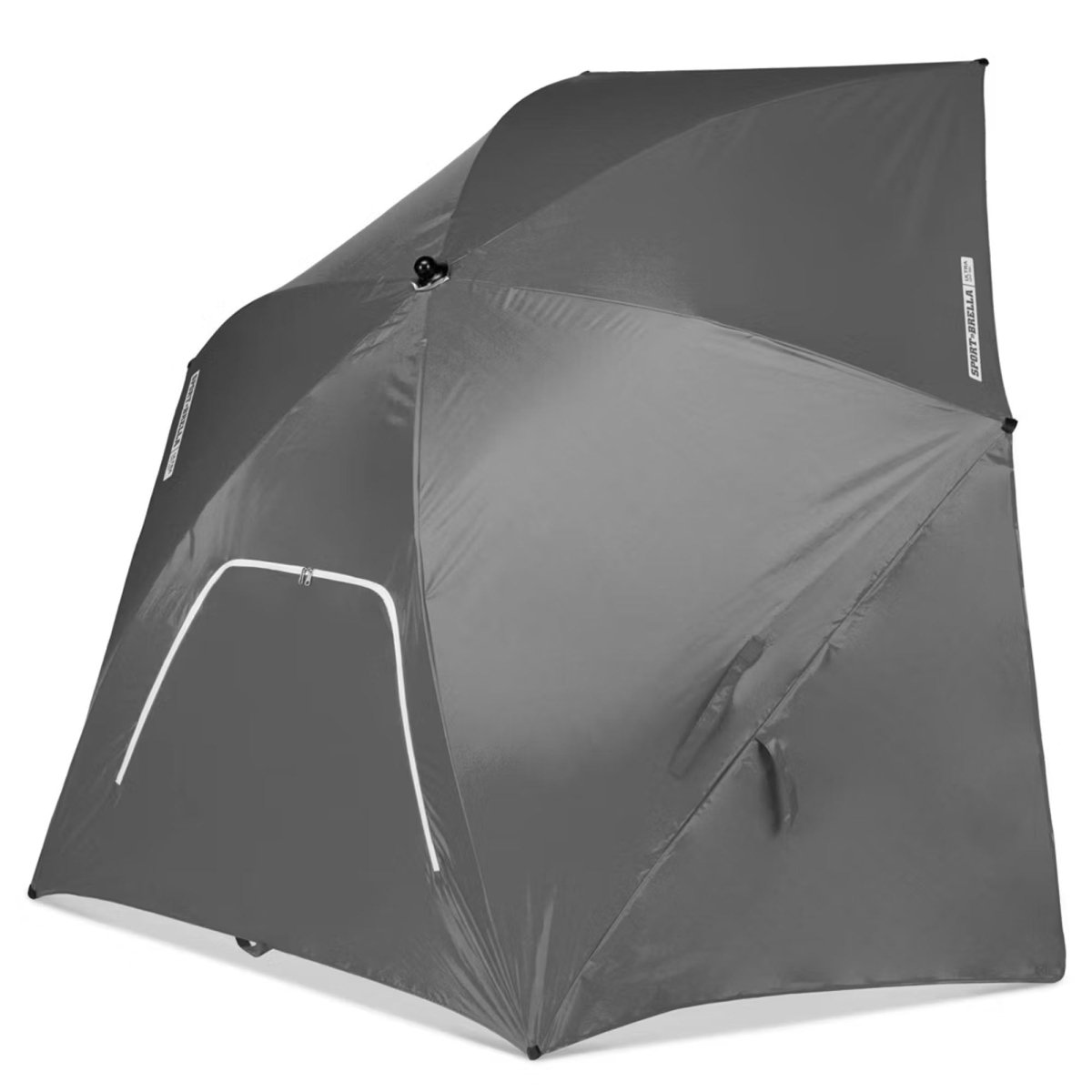 Sport - Brella Ultra SPF 50+ 8 Ft Angled Canopy Umbrella, Gray - Forza Sports