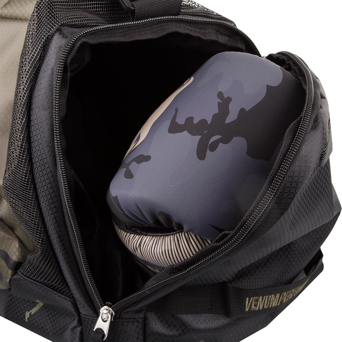 Venum Trainer Lite Sport Duffel Bag - Khaki/Black - Forza Sports