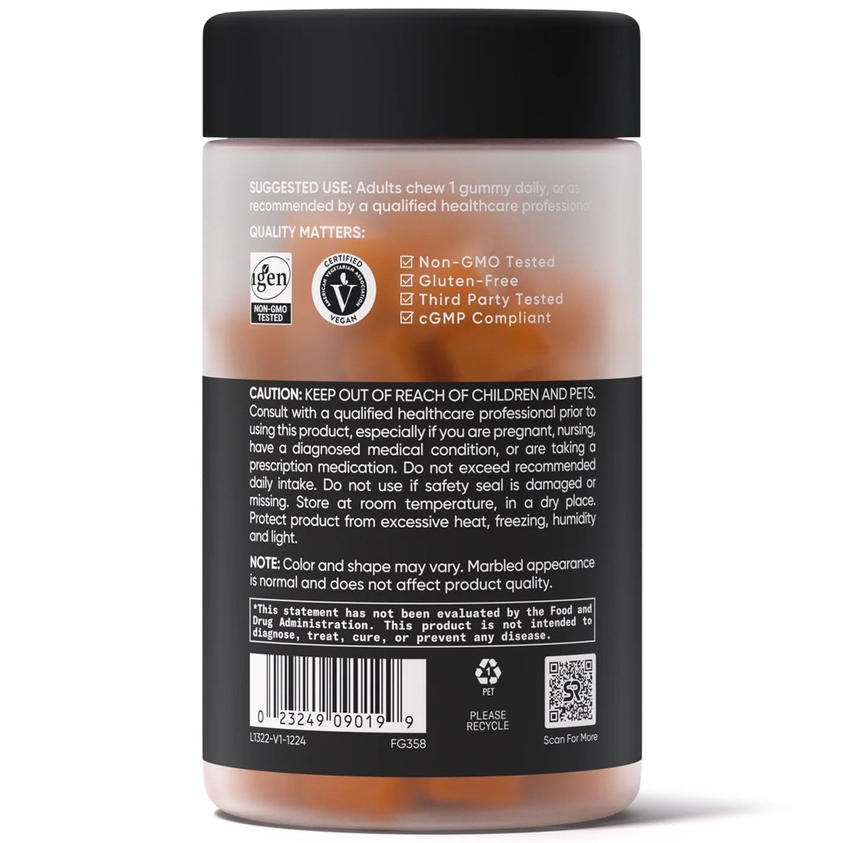 Sports Research Vitamin C Gummies Antioxidant Support Vegan Non - GMO - Orange - 60 Gummies - Forza Sports