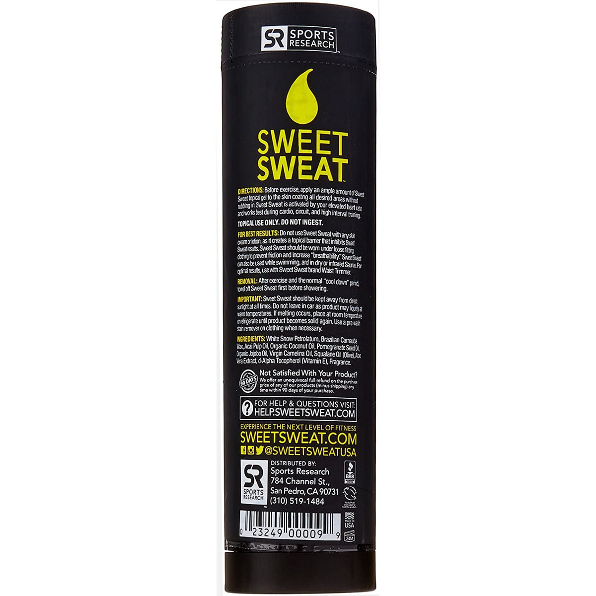 Sports Research 6.4 oz Sweet Sweat Workout Enhancer Gel Stick - Original - Forza Sports