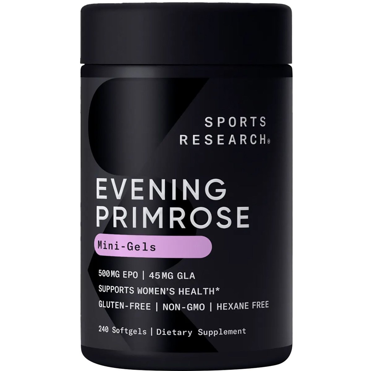 Sports Research Evening Primrose Oil Dietary Supplement - 120 Softgels - Forza Sports