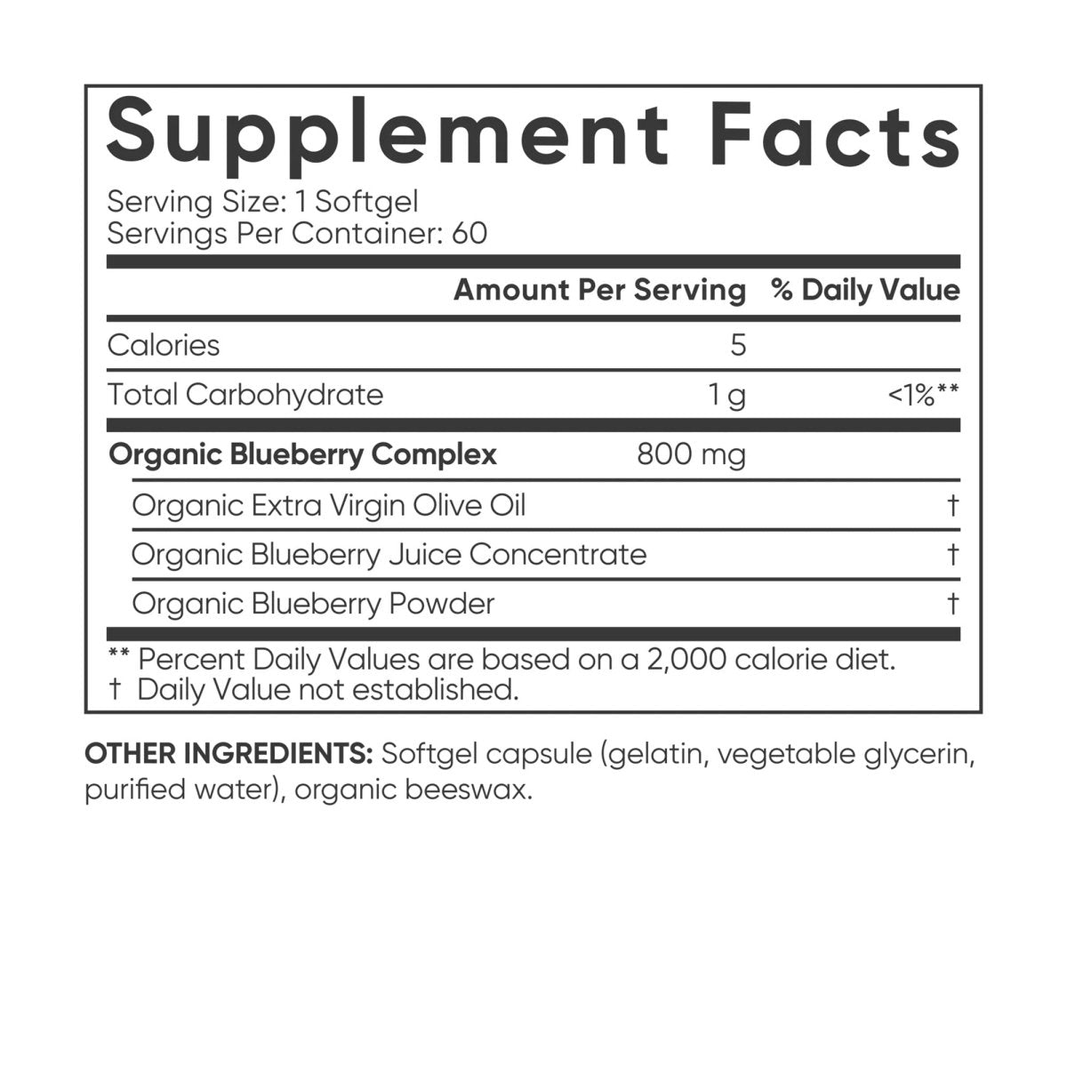 Sports Research Blueberry Concentrate Dietary Supplement - 60 Softgels - Forza Sports