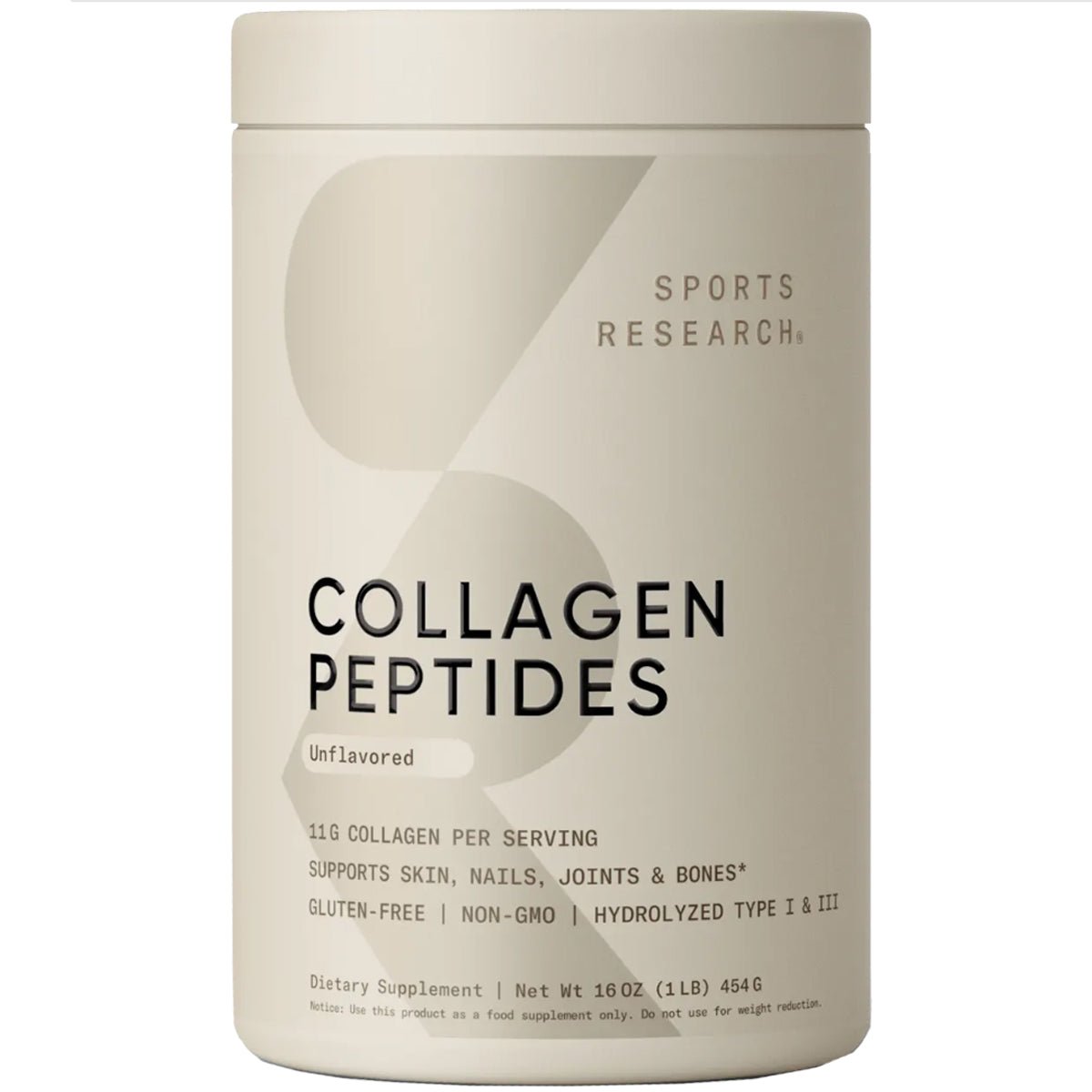 Sports Research Hydrolyzed Collagen Peptides Dietary Supplement - Unflavored - Forza Sports