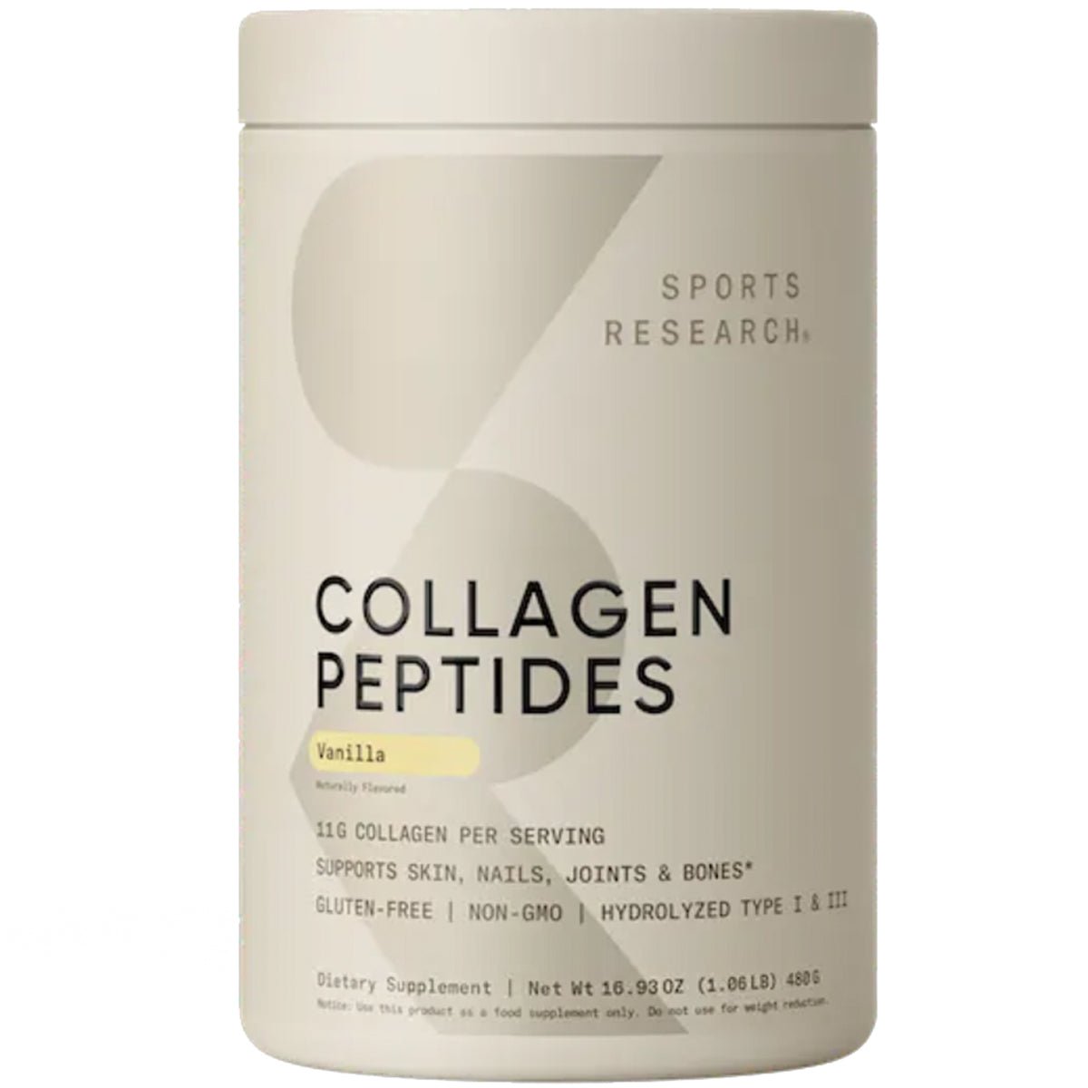 Sports Research Hydrolyzed Collagen Peptides Dietary Supplement - 41 Servings - Forza Sports