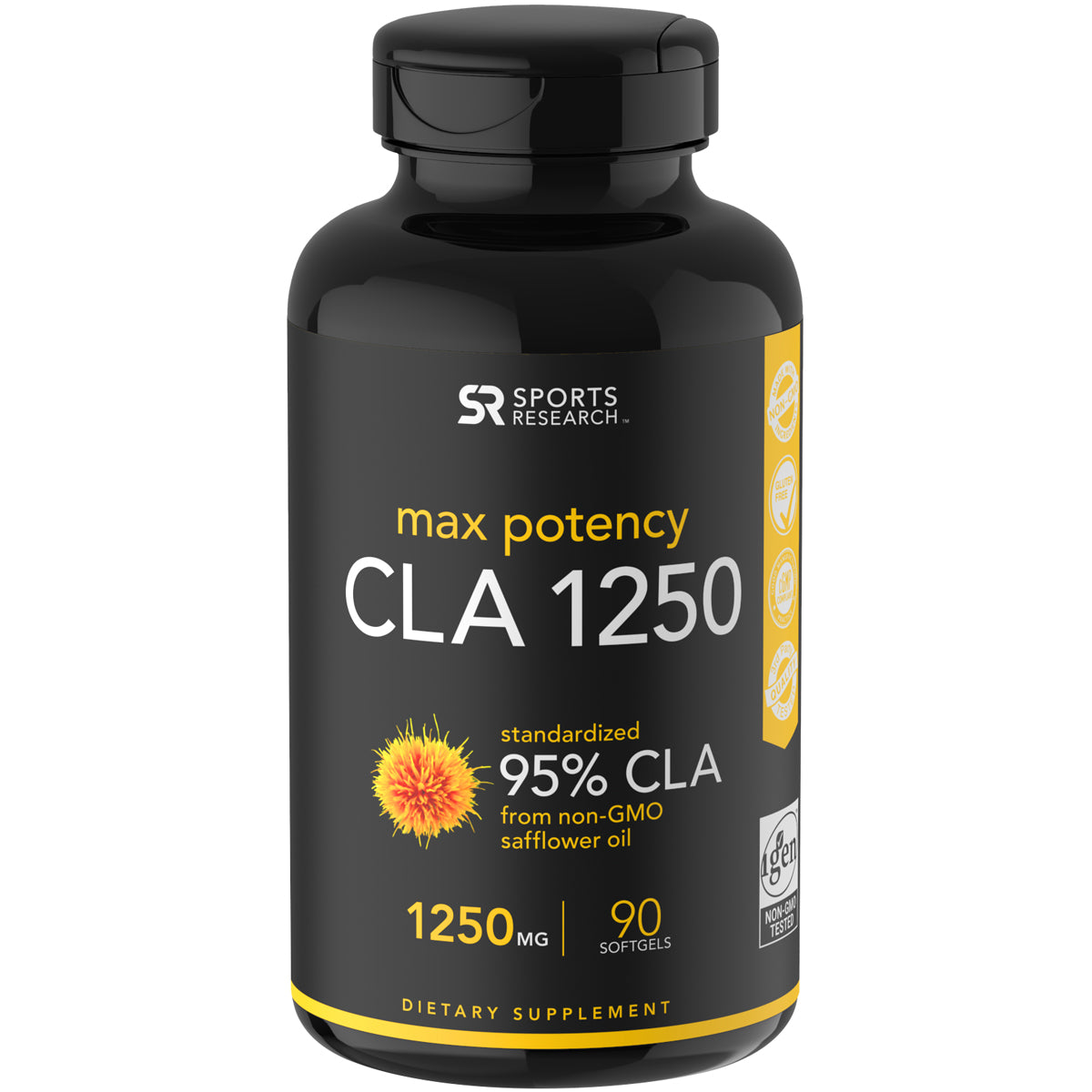 Sports Research CLA 95% Dietary Supplement - 90 Softgels Sports Research