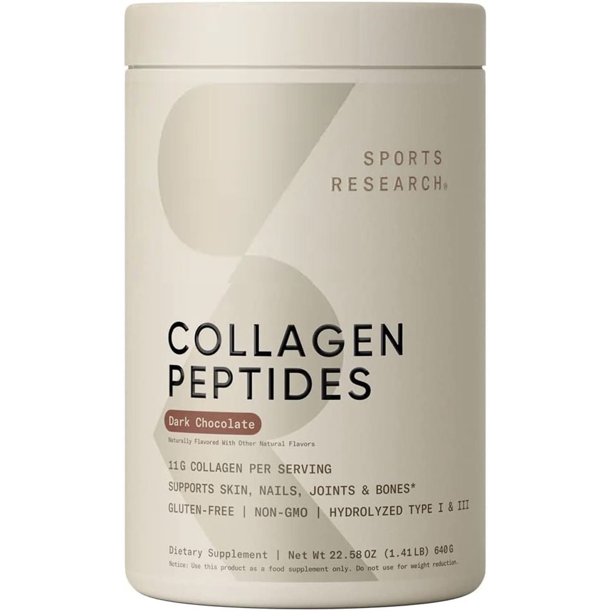 Sports Research Hydrolyzed Collagen Peptides Dietary Supplement - 41 Servings - Forza Sports