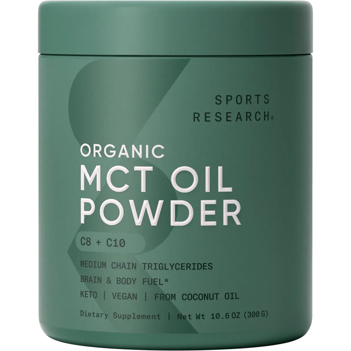 Sports Research MCT Oil Powder Dietary Supplement - 30 Servings - Unflavored - Forza Sports