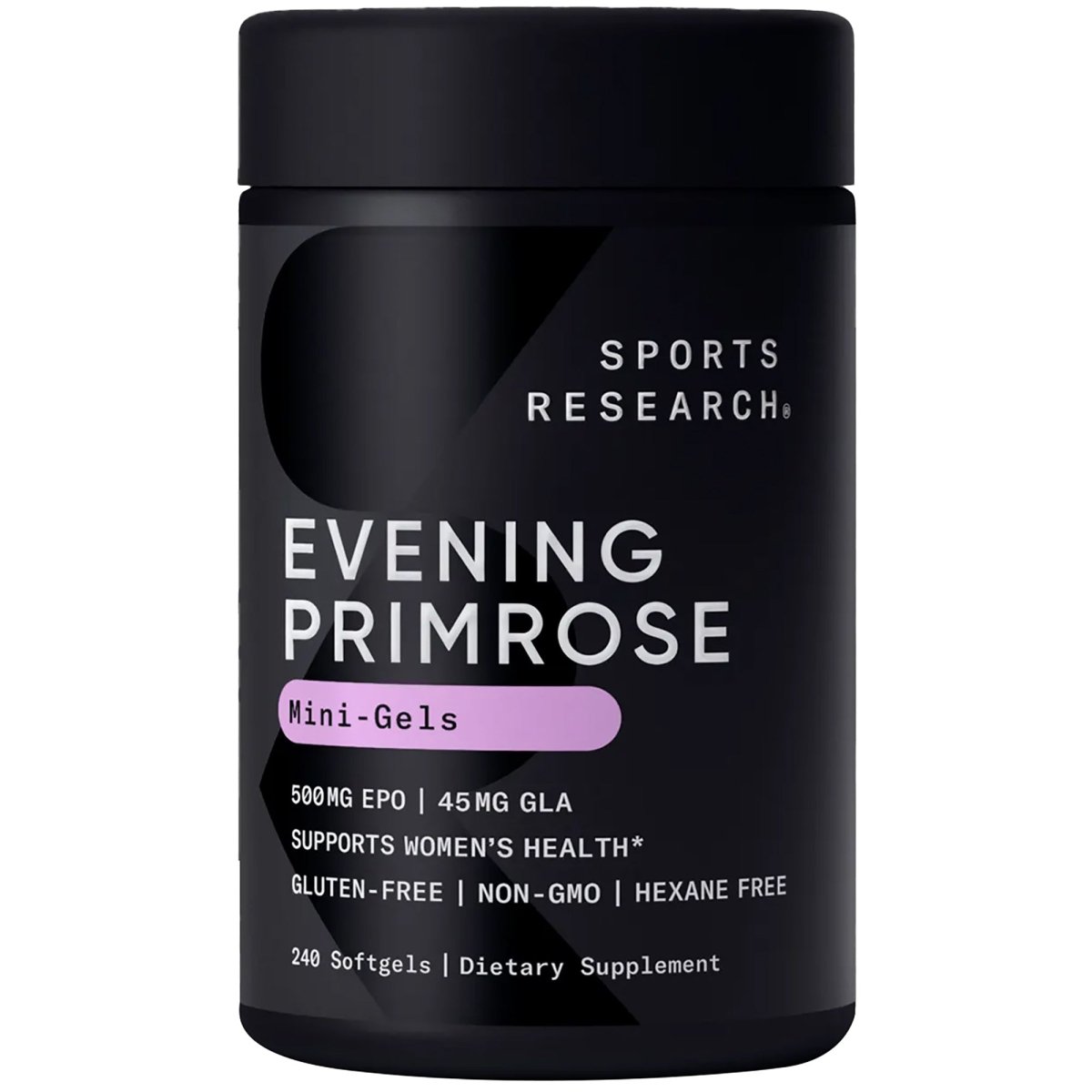 Sports Research Evening Primrose Oil Dietary Supplement - 240 Softgels - Forza Sports