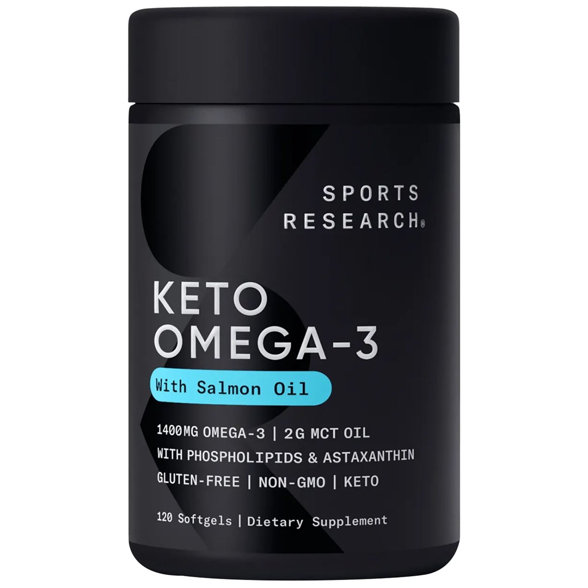 Sports Research Keto Omega Dietary Supplement - 120 Softgels - Forza Sports