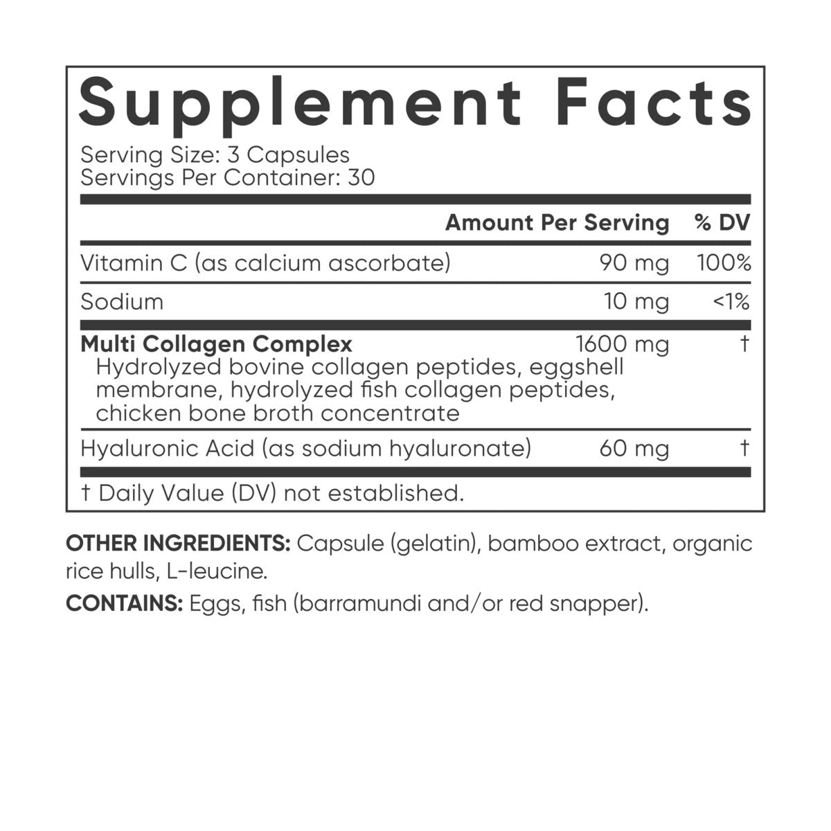 Sports Research Multi Collagen Complex Dietary Supplement - 90 Capsules - Forza Sports
