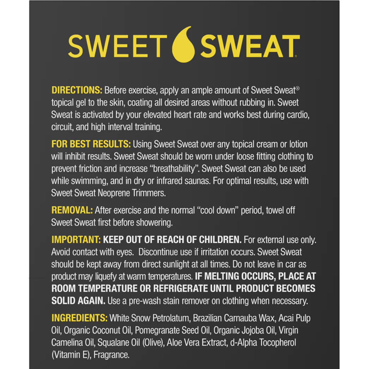 Sports Research Sweet Sweat Topical Gel Travel Packets - 20 Pack Sports Research