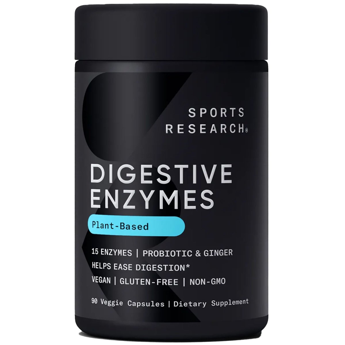 Sports Research Digestive Enzymes + Probiotic Supplement - 90 Veggie Capsules - Forza Sports