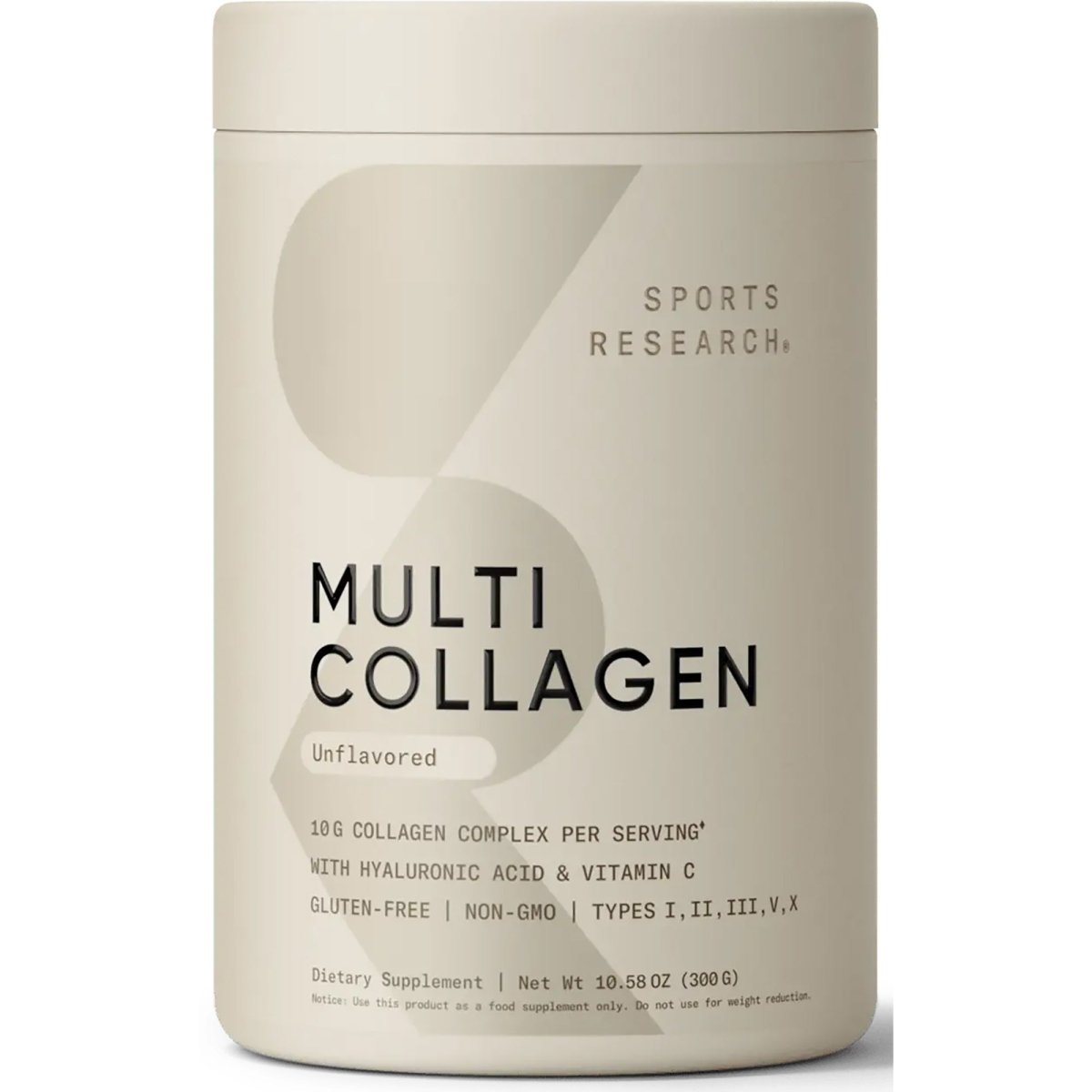 Sports Research - Multi Collagen Complex Unflavored - 30 servings - Forza Sports