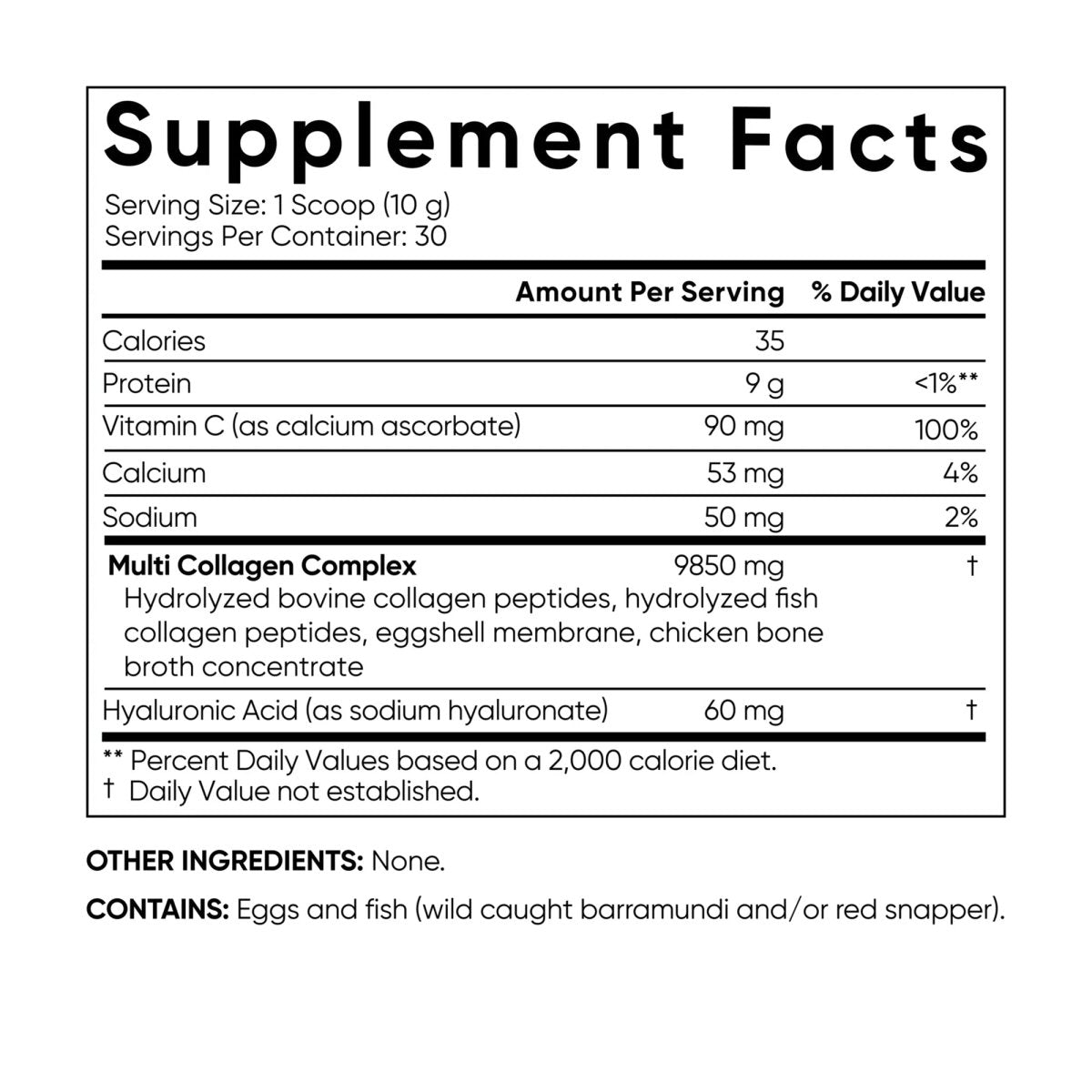 Sports Research - Multi Collagen Complex Unflavored - 30 servings - Forza Sports
