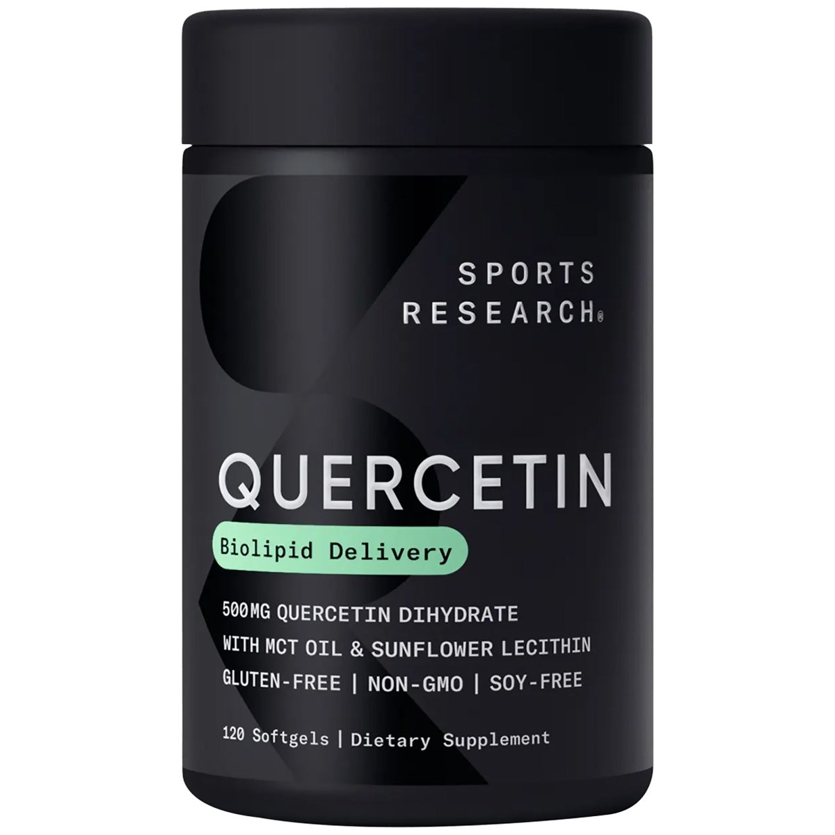 Sports Research Quercetin with Coconut MCT Oil Dietary Supplement - 120 Softgels - Forza Sports