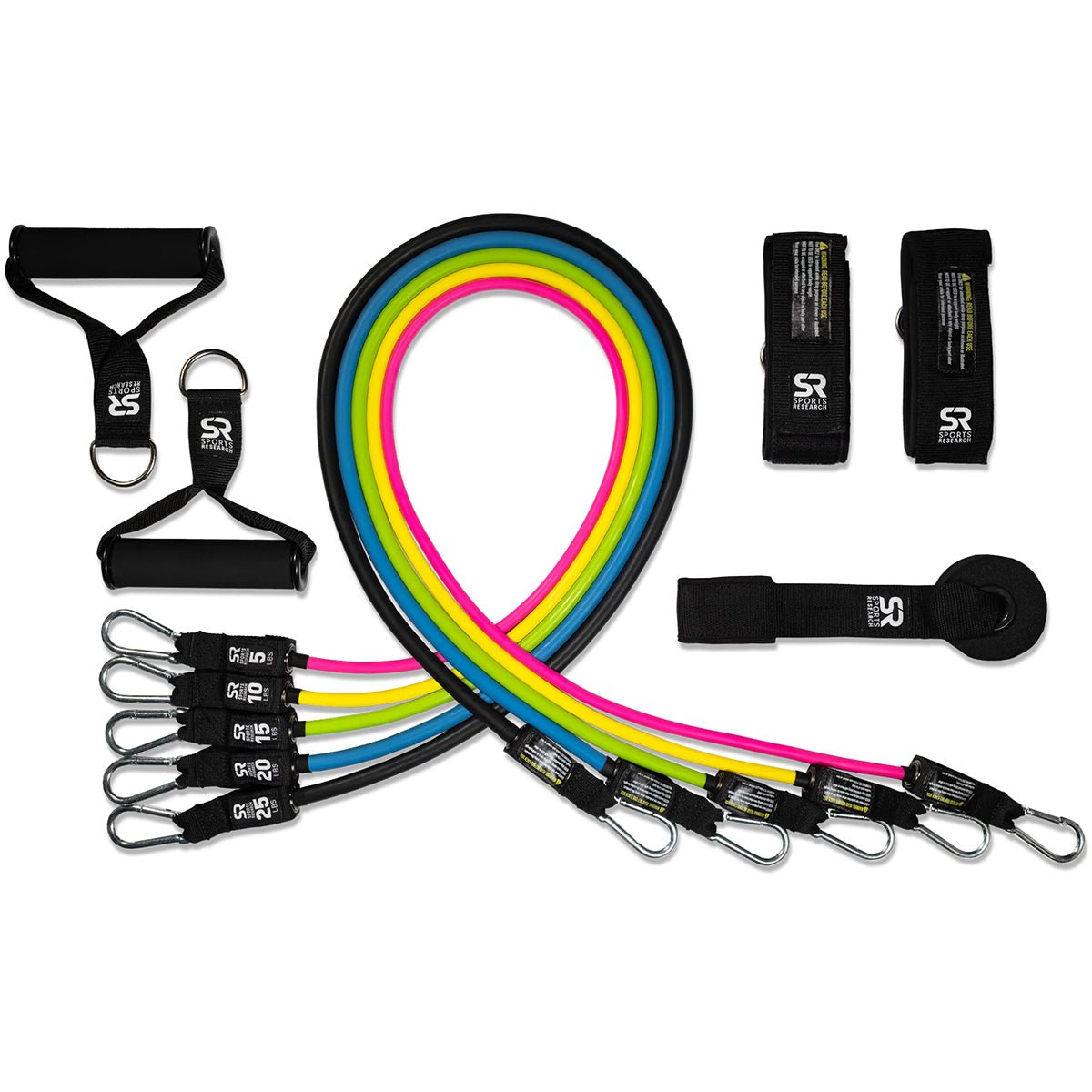 Sports Research Performance Resistance Fitness Bands Set Forza Sports