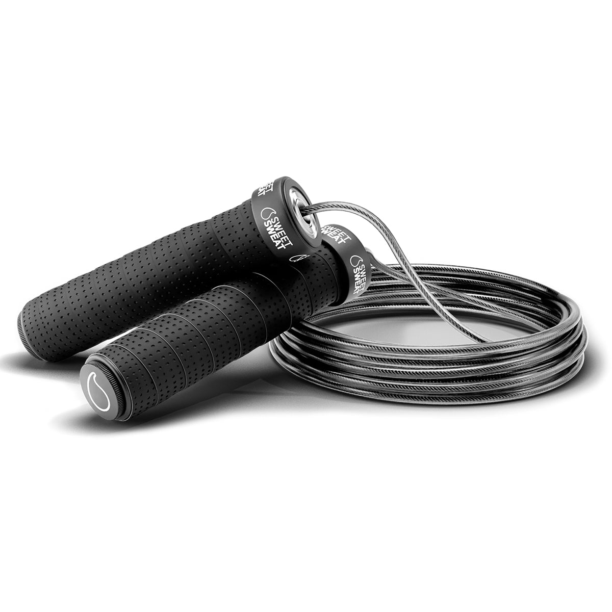 Sports Research Sweet Sweat Adjustable Length Cable Jump Rope - Forza Sports
