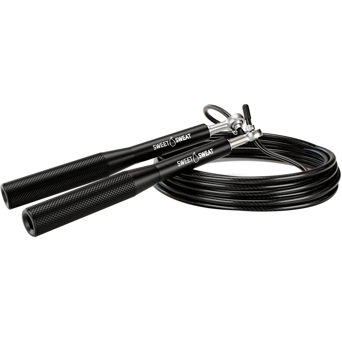 Sports Research Sweet Sweat Adjustable Length Speed Jump Rope - Forza Sports