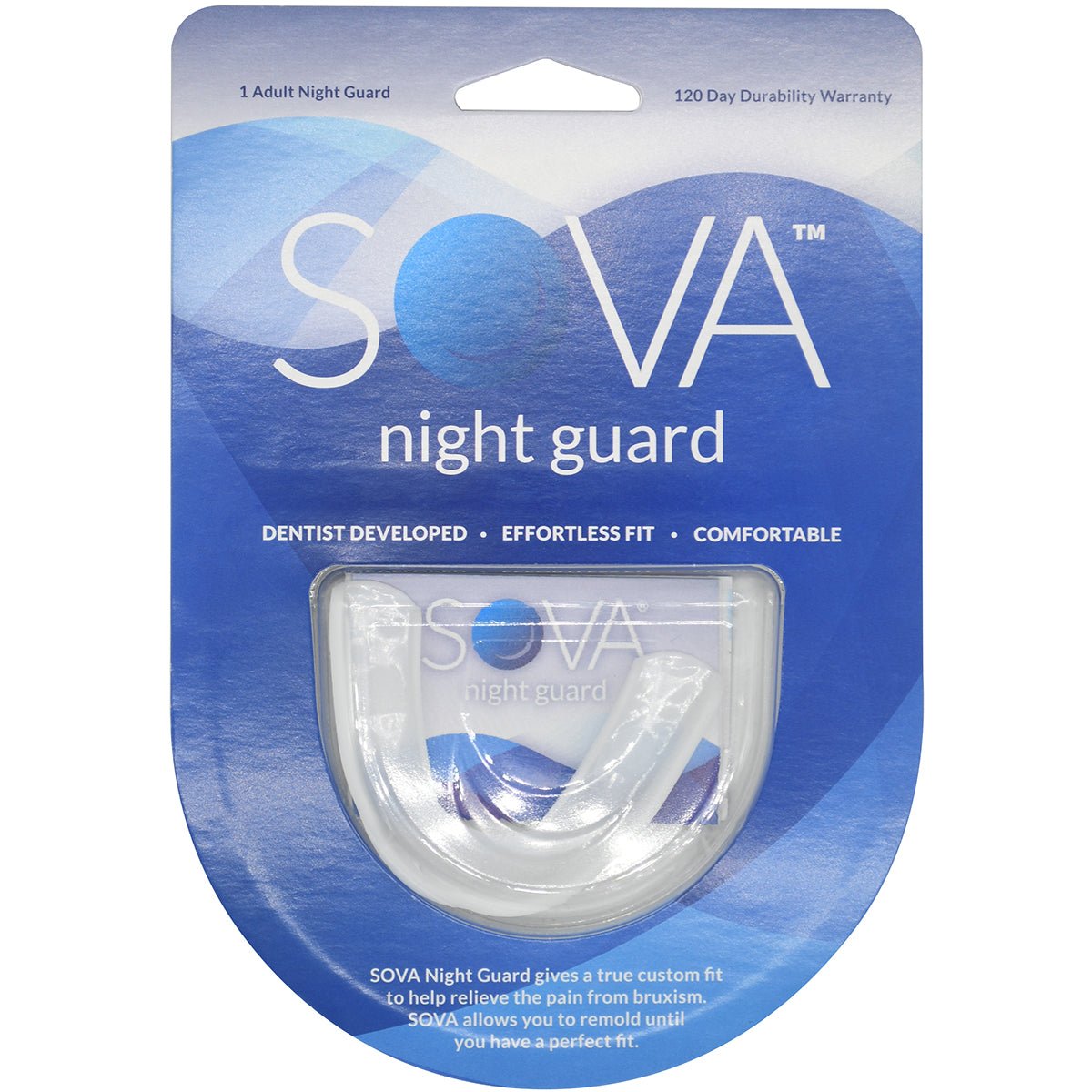 SOVA Adult Night Guard Mouthguard - Natural - Forza Sports