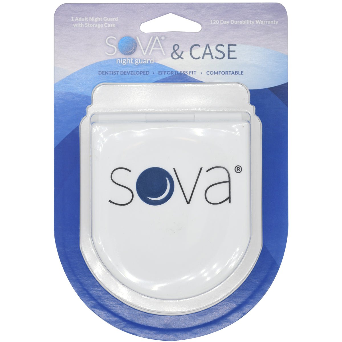 SOVA Adult Night Guard Mouthguard with Case - Natural - Forza Sports