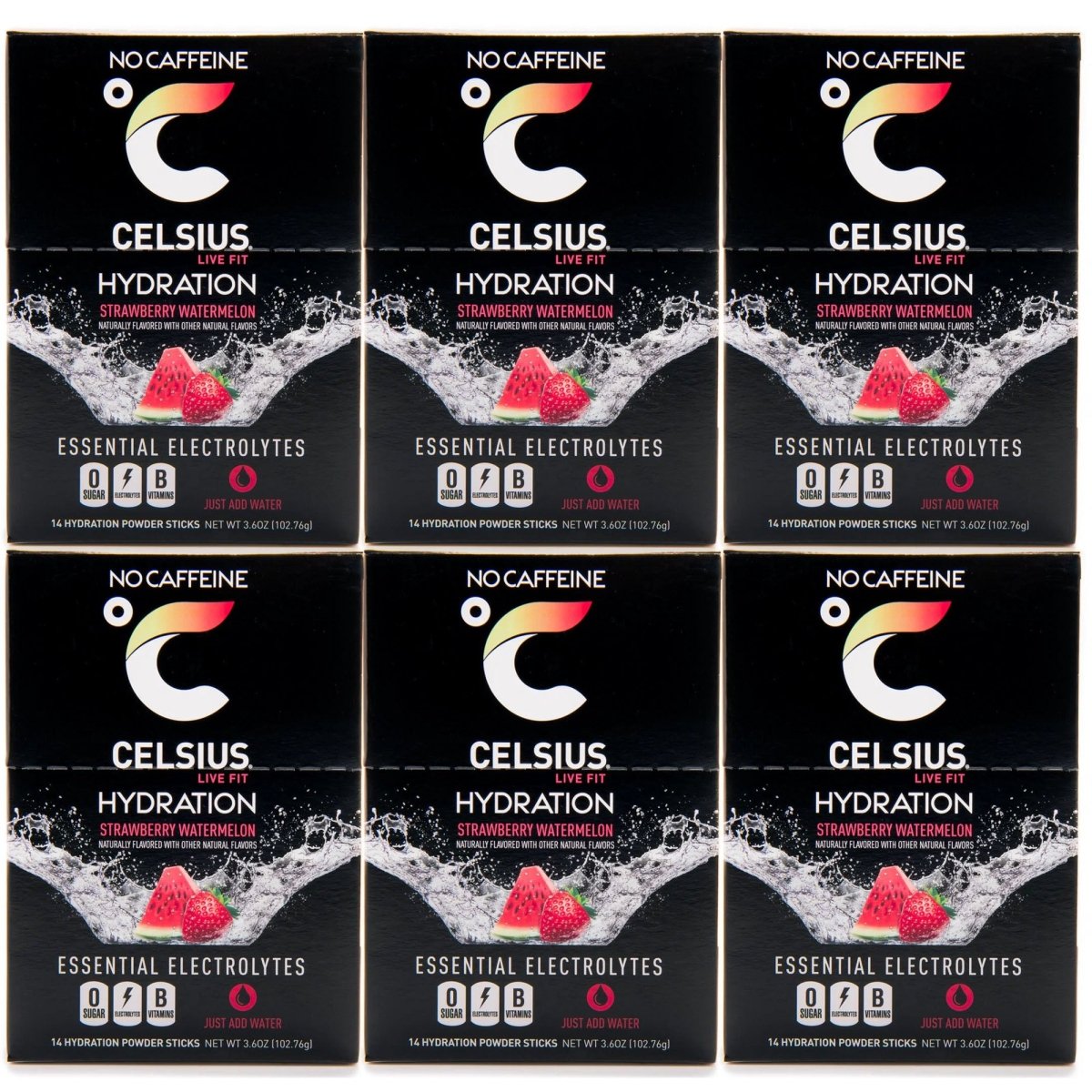 Celsius Hydration Sugar Free Electrolyte Drink Mix 6 Pack - Forza Sports