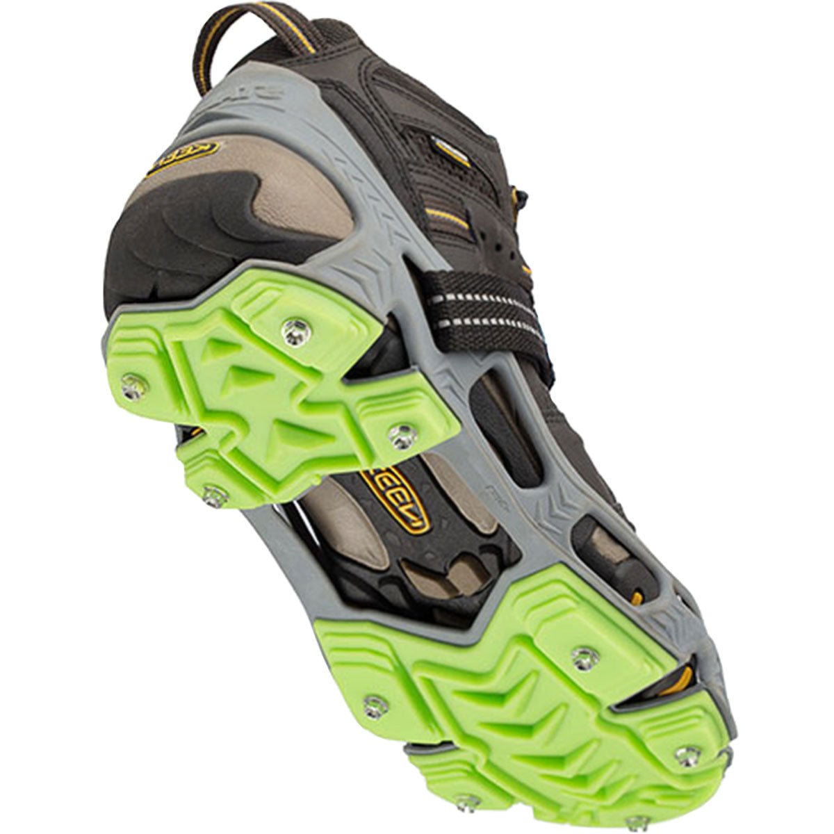 STABILicers Hike XP Removable Snow & Ice Traction Job Safety Cleats - Gray/Green - Forza Sports