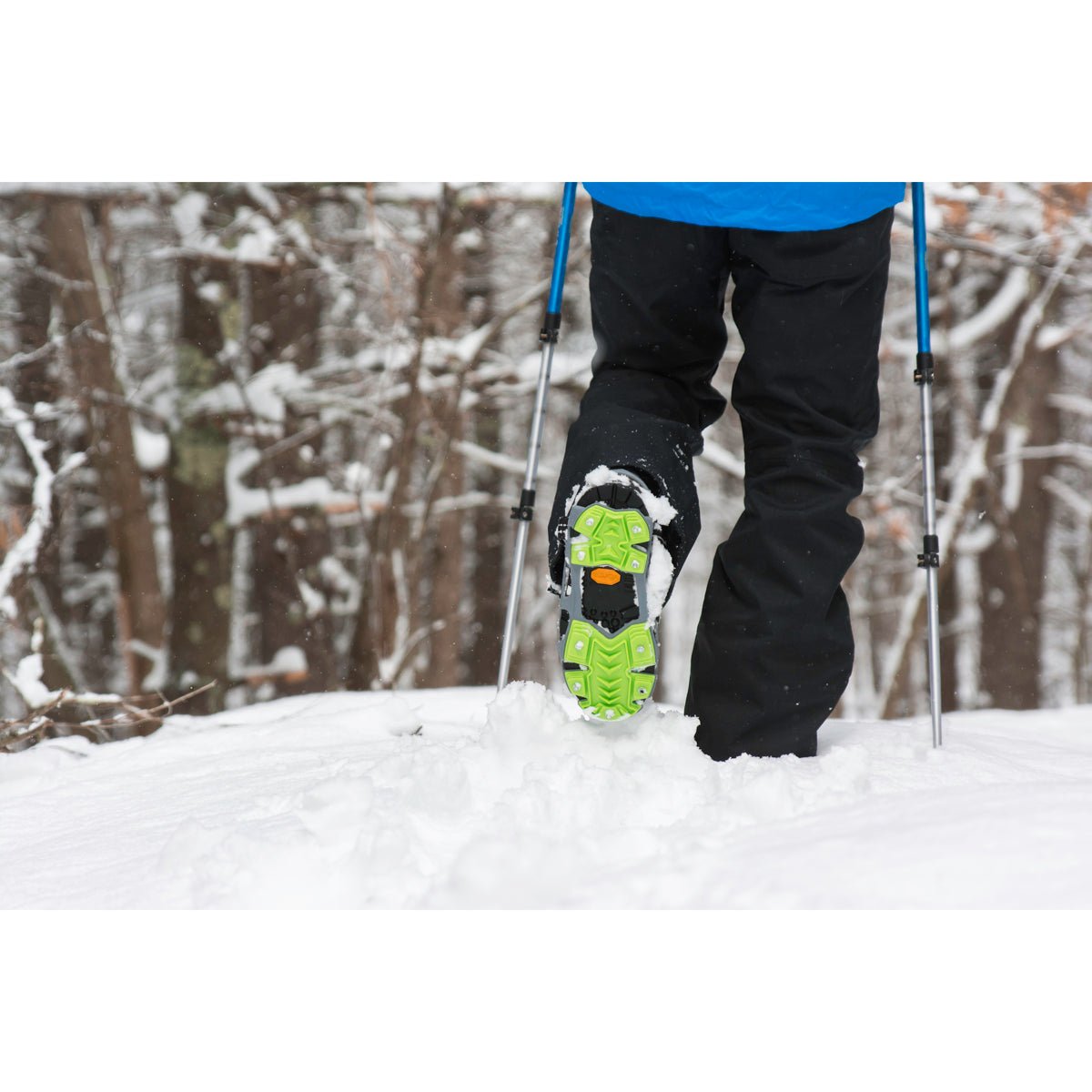 STABILicers Hike XP Removable Snow & Ice Traction Job Safety Cleats - Gray/Green - Forza Sports