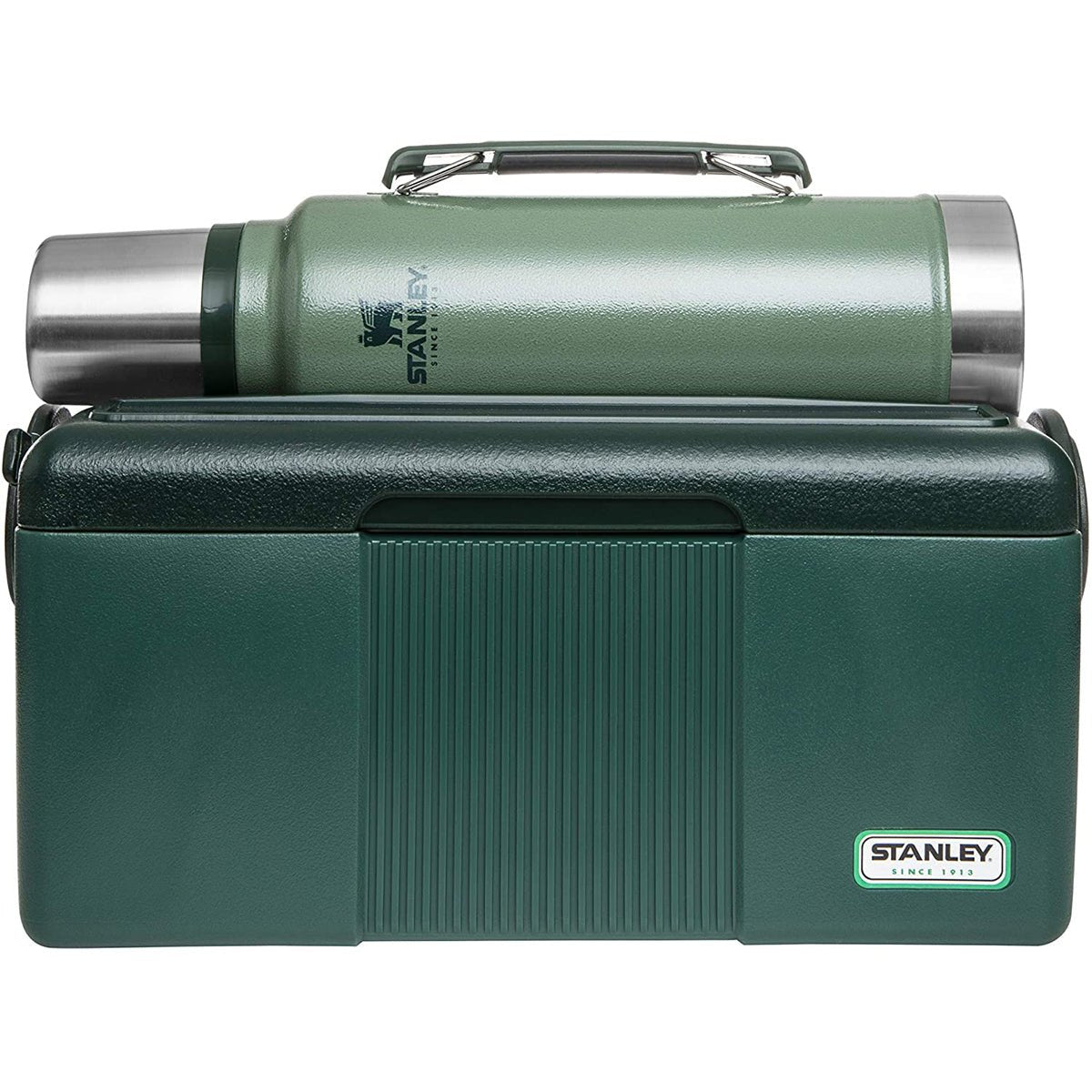 Stanley Gift Set with Heritage Cooler and Classic Vacuum Bottle - Green - Forza Sports