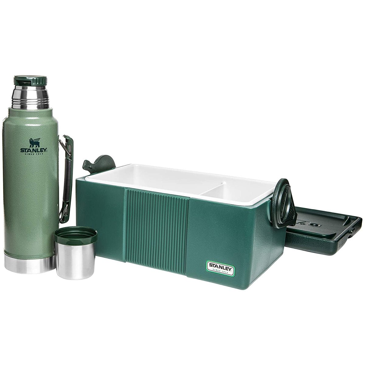 Stanley Gift Set with Heritage Cooler and Classic Vacuum Bottle - Green - Forza Sports