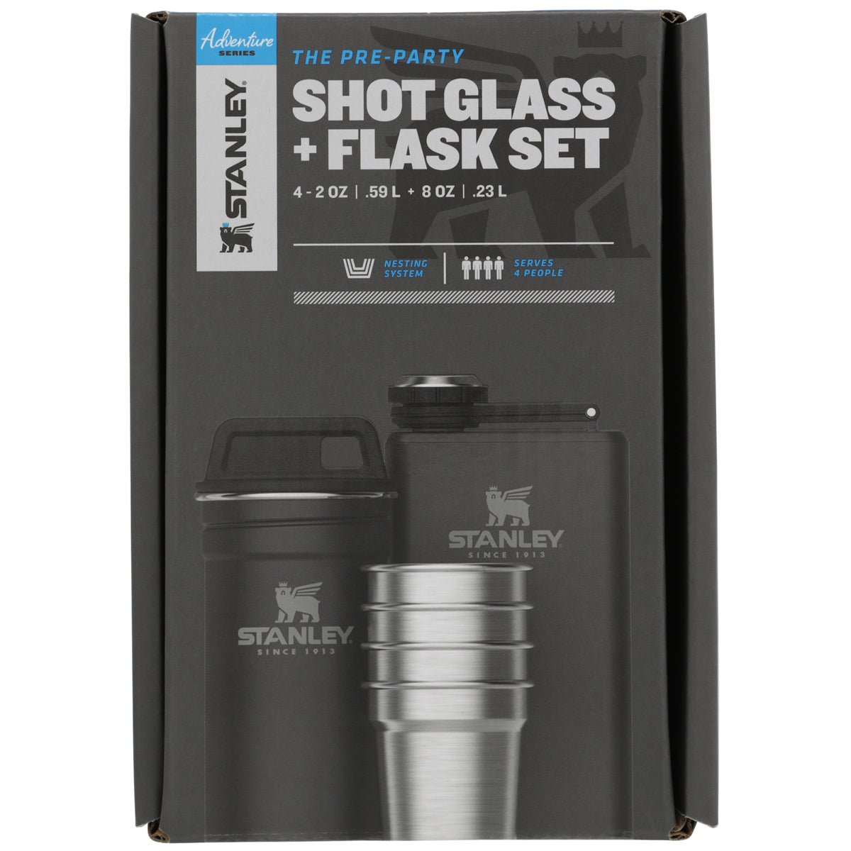 Stanley Adventure Pre - Party Shot Glass and Flask Set - Forza Sports