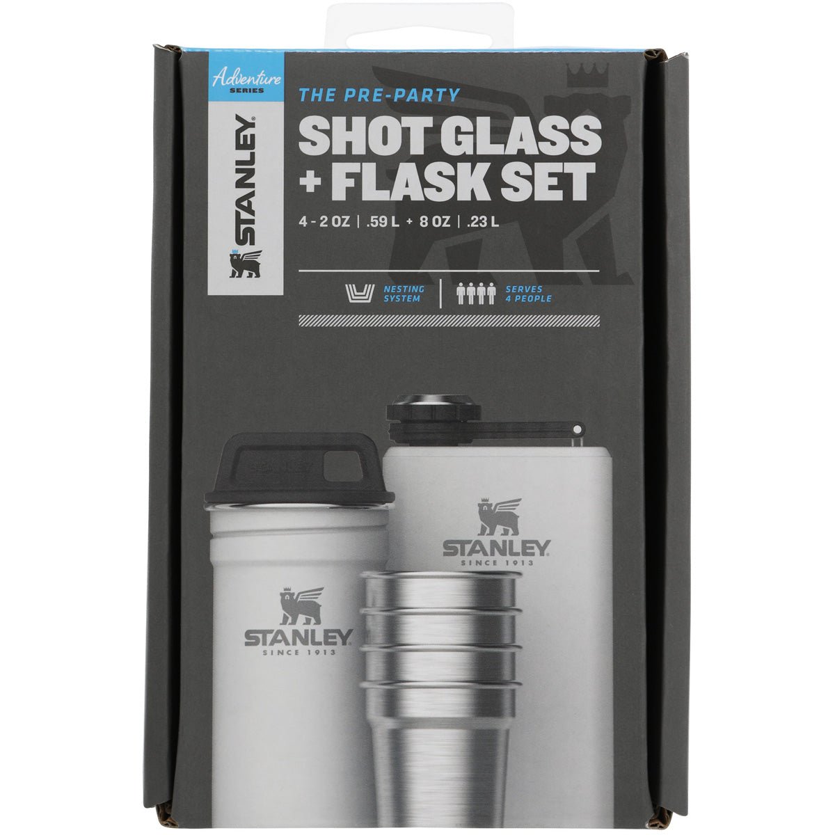 Stanley Adventure Pre - Party Shot Glass and Flask Set - Forza Sports