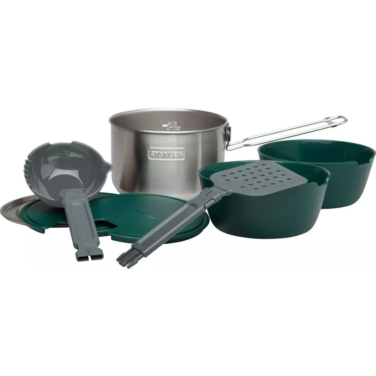 Stanley 1.5L Adventure All - In - One Two Bowl Cook Set - Stainless Steel - Forza Sports