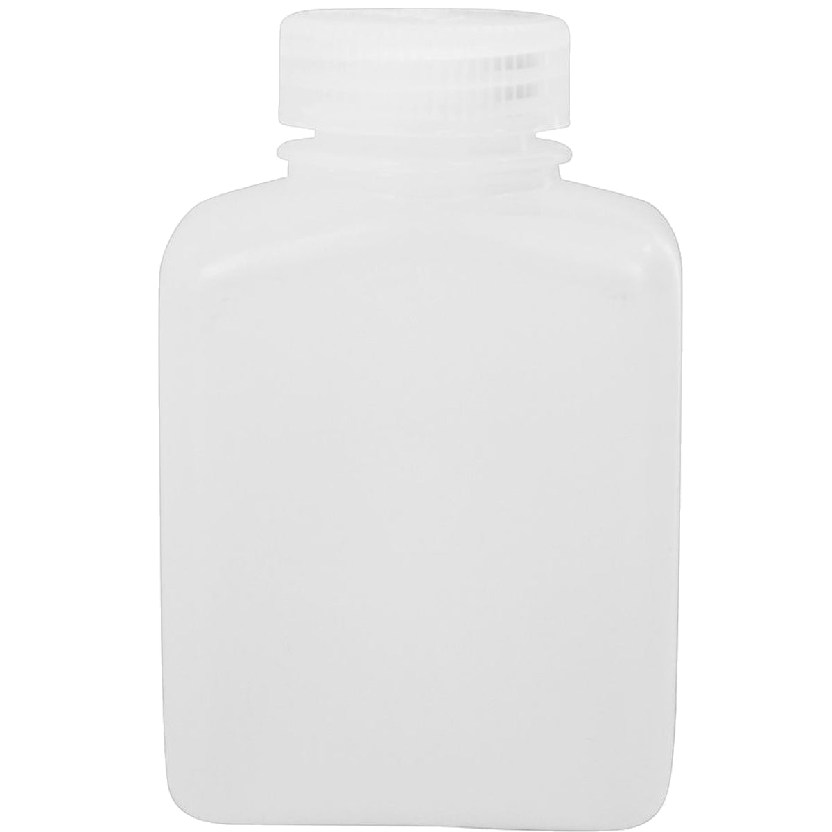 Nalgene HDPE Plastic Wide Mouth Rectangular Storage Bottle - Clear - Forza Sports