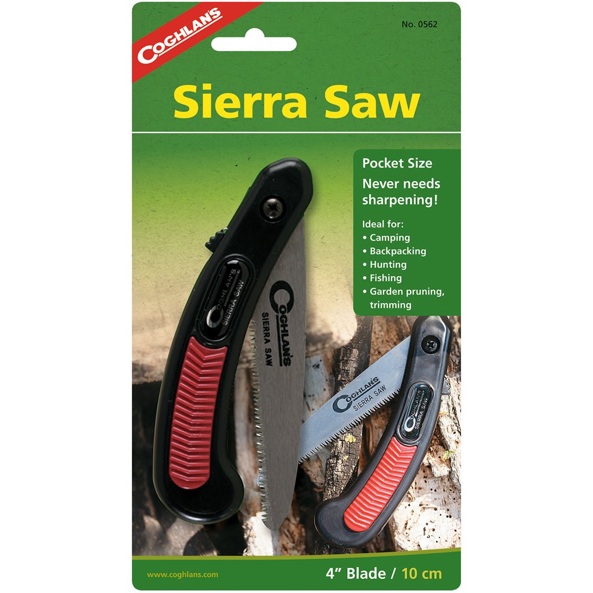 Coghlan's Pocket Sierra Saw Folding Knife w/ 4 - inch Serrated Backpacking Blade - Forza Sports