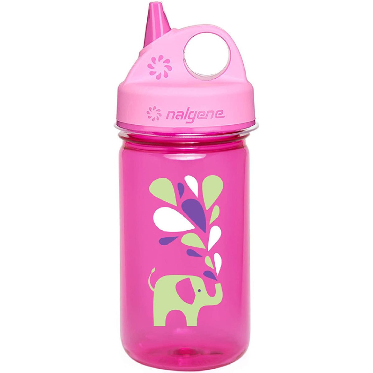 Nalgene Sustain 12 oz. Tritan Grip 'n Gulp Water Bottle - Pink Elephant/Pink - Forza Sports