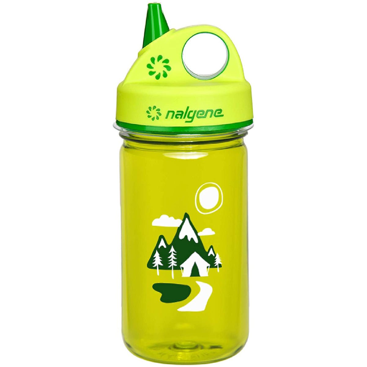 Nalgene Tritan Grip 'n Gulp Water Bottle - 12 oz. - Green Trail/Green - Forza Sports