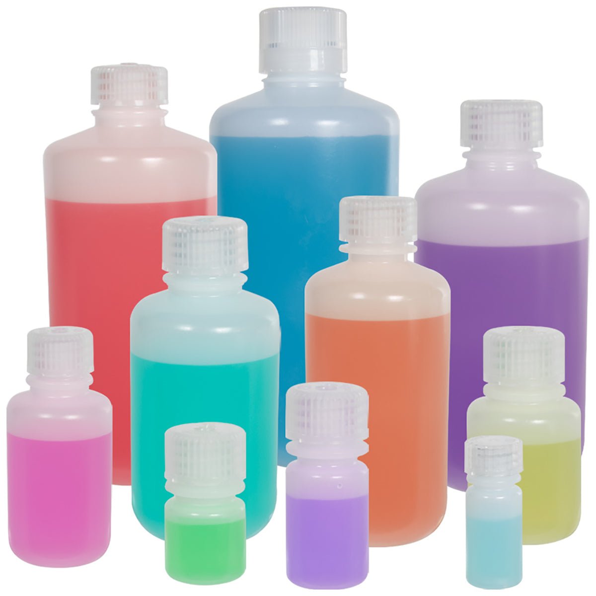 Nalgene HDPE Plastic Narrow Mouth Storage Bottle - Clear - Forza Sports