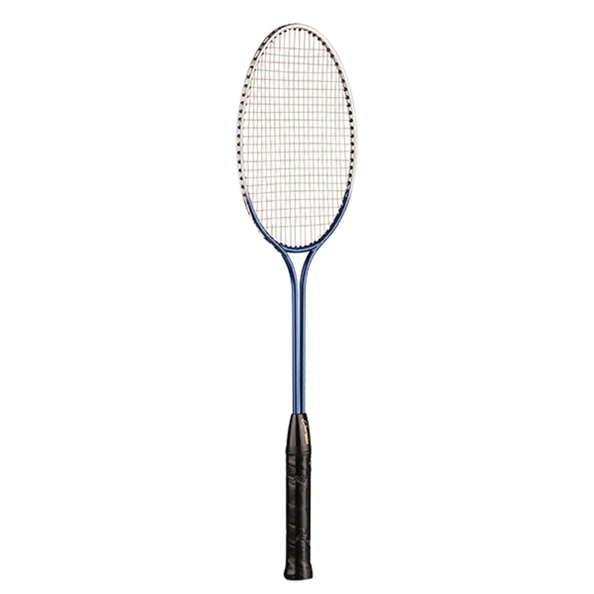 Champion Sports Junior Tempered Steel Twin Shaft Badminton Racket - 24" - Silver/Blue - Forza Sports