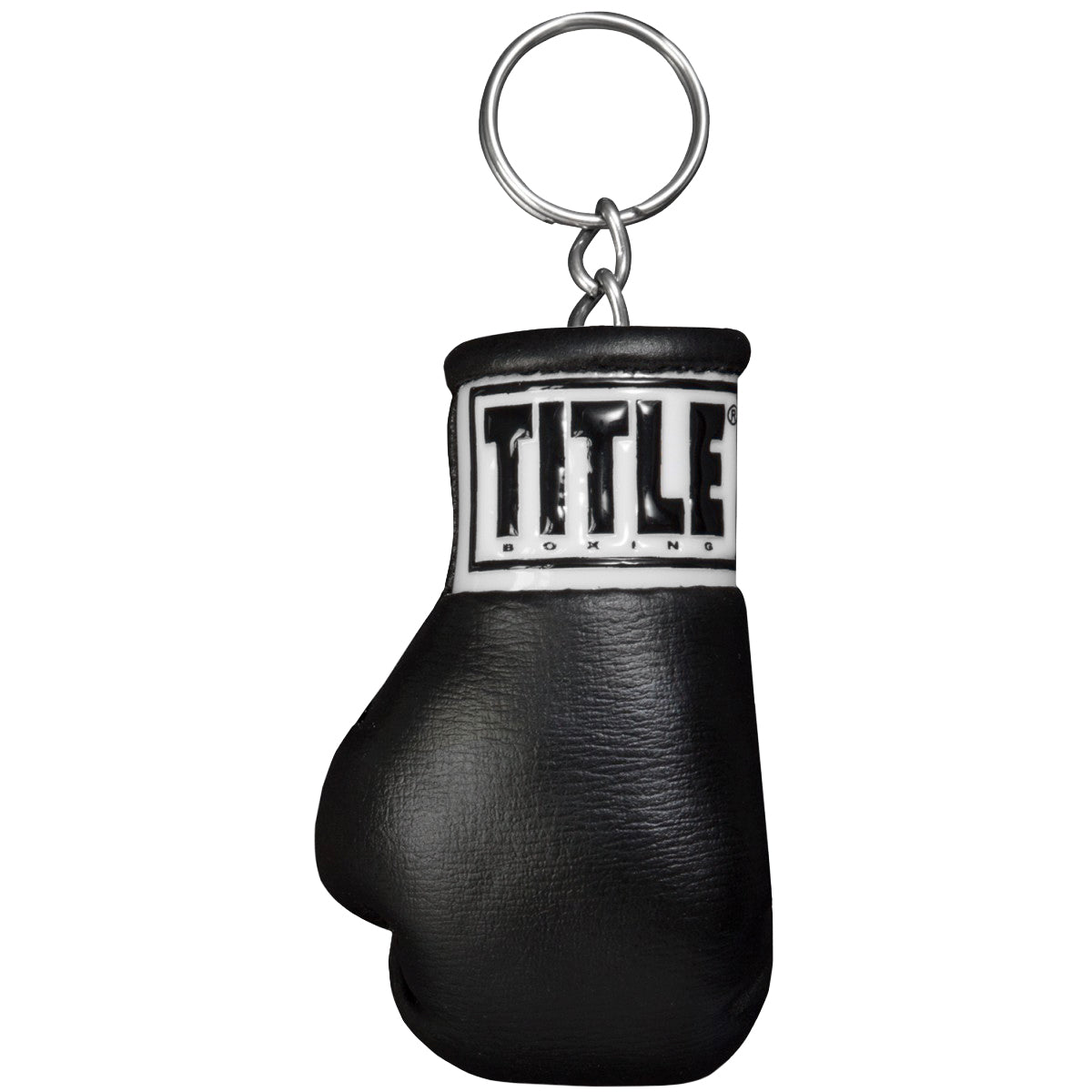 Title Boxing Authentic Detailed Mini Lace Up Glove Key Ring - black