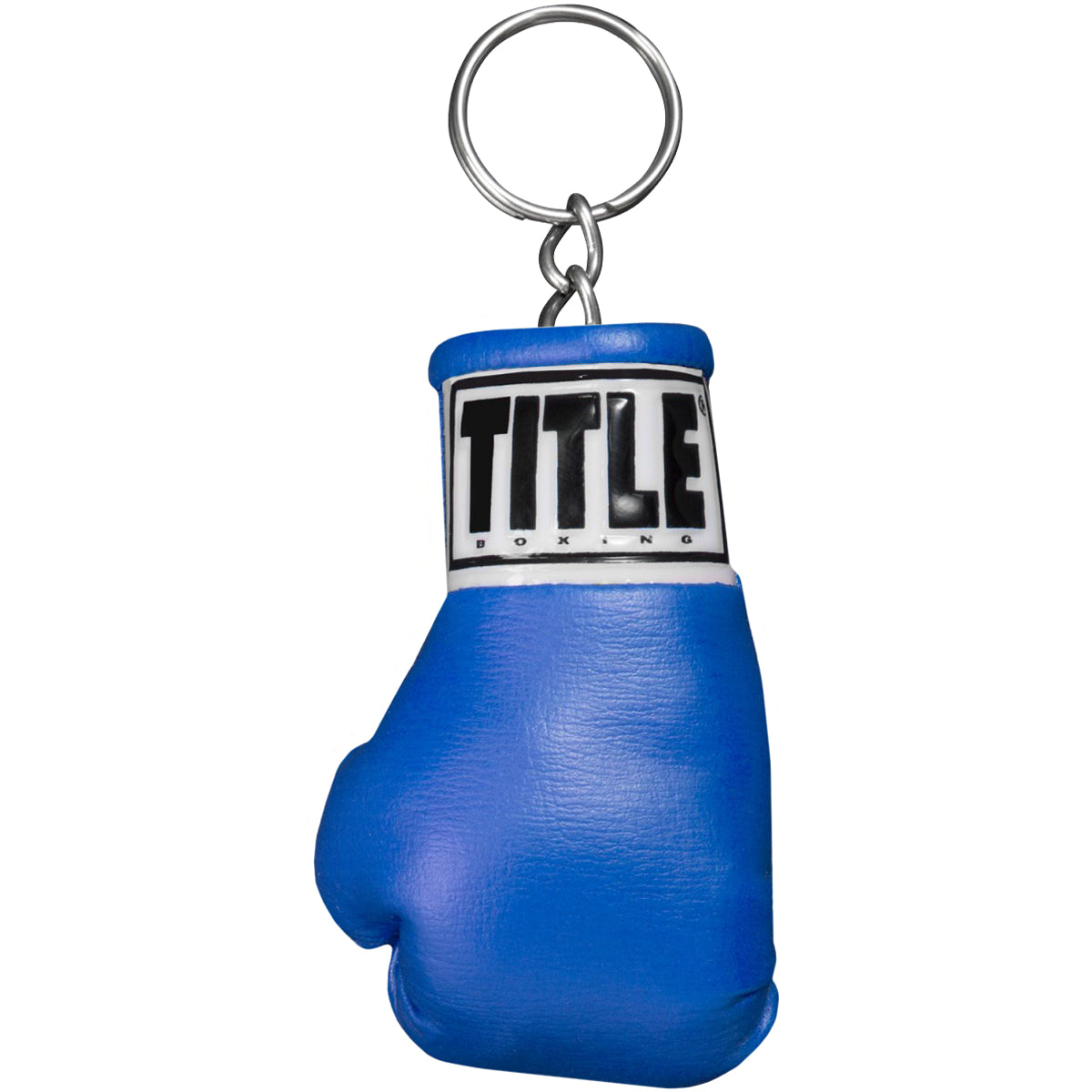 Title Boxing Authentic Detailed Mini Lace Up Glove Key Ring - blue