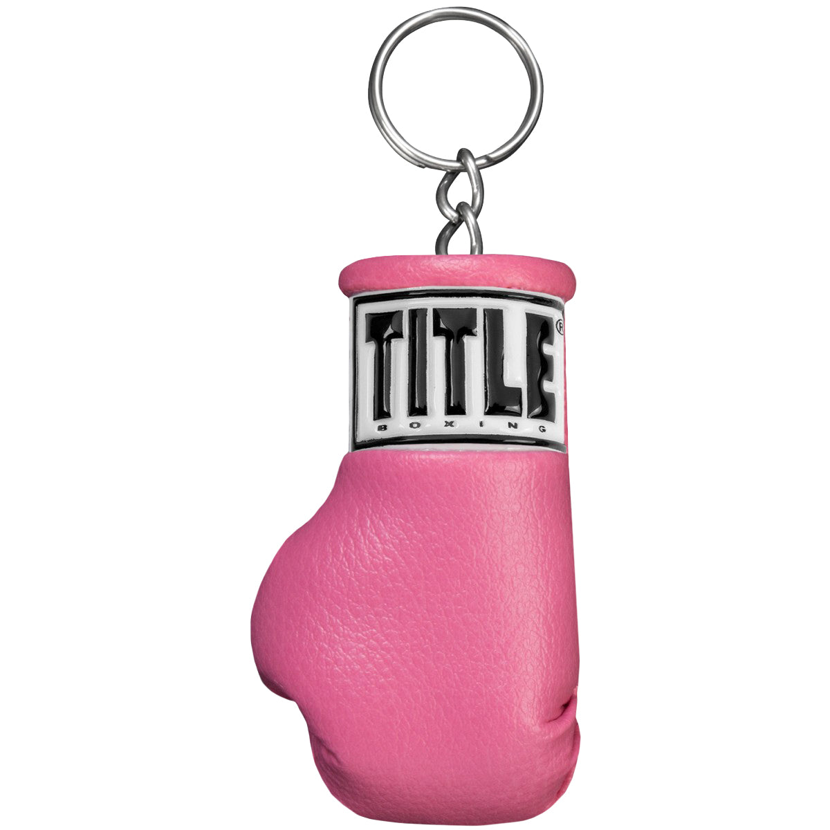 Title Boxing Authentic Detailed Mini Lace Up Glove Key Ring - pink